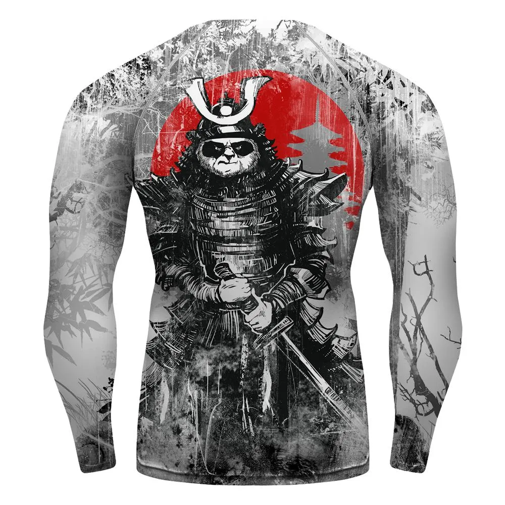 Panda Comic Warrior Jiu Jitsu Tee Top Rash Guard