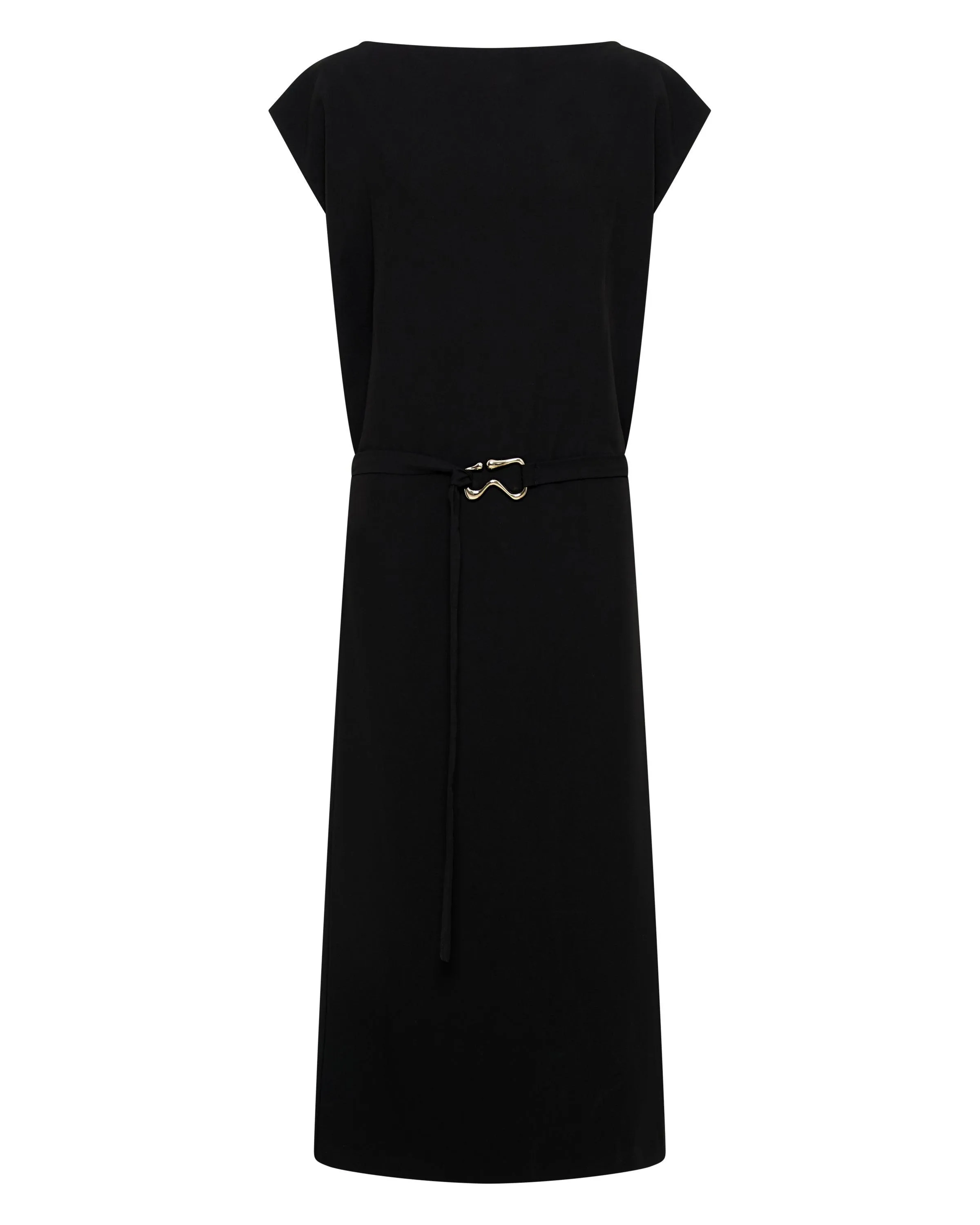 PARADIGM BELTED MAXI DRESS | BLACK