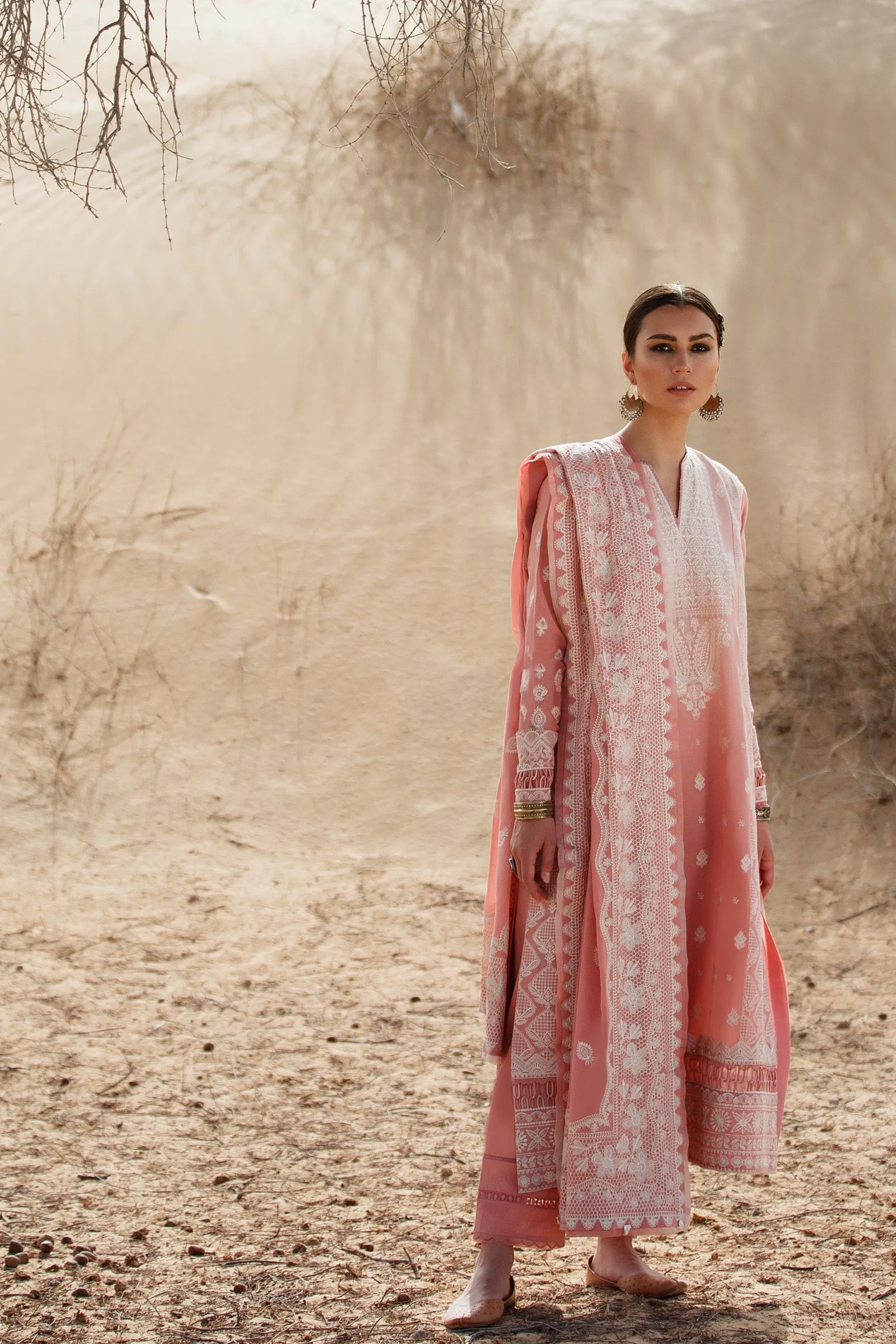 PARISA (ZL22-03 B) | Zaha Summer Lawn Collection 2022 | Unstitched Embroidered Lawn Suits