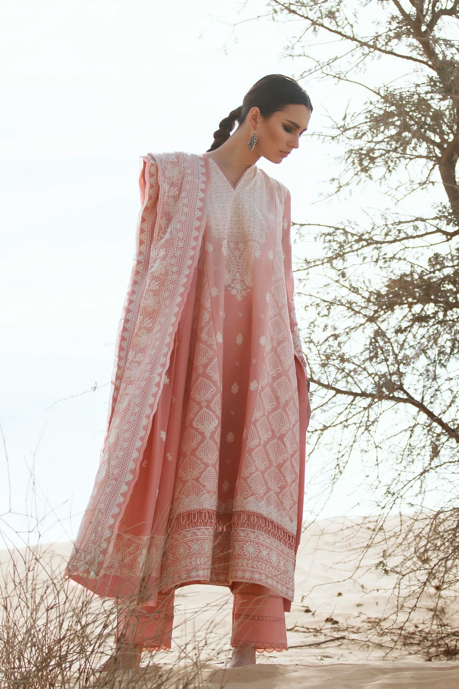PARISA (ZL22-03 B) | Zaha Summer Lawn Collection 2022 | Unstitched Embroidered Lawn Suits