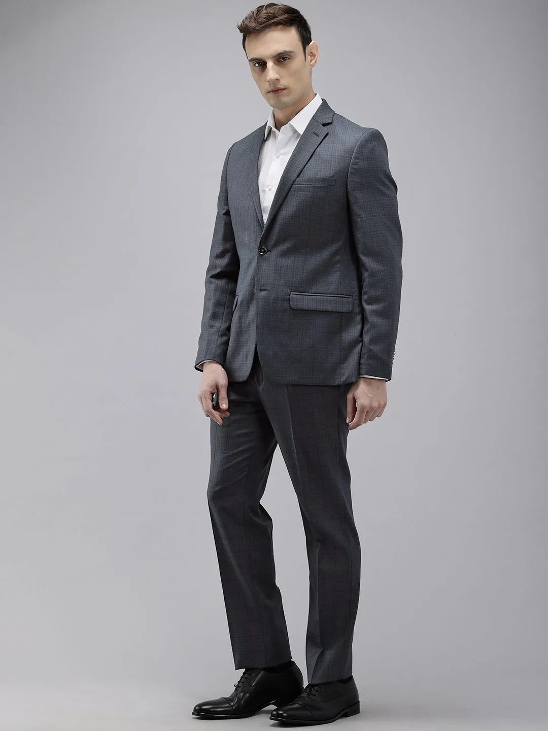 Park Avenue Checked Single Breasted Super Slim Fit 2 Piece Formal Suits