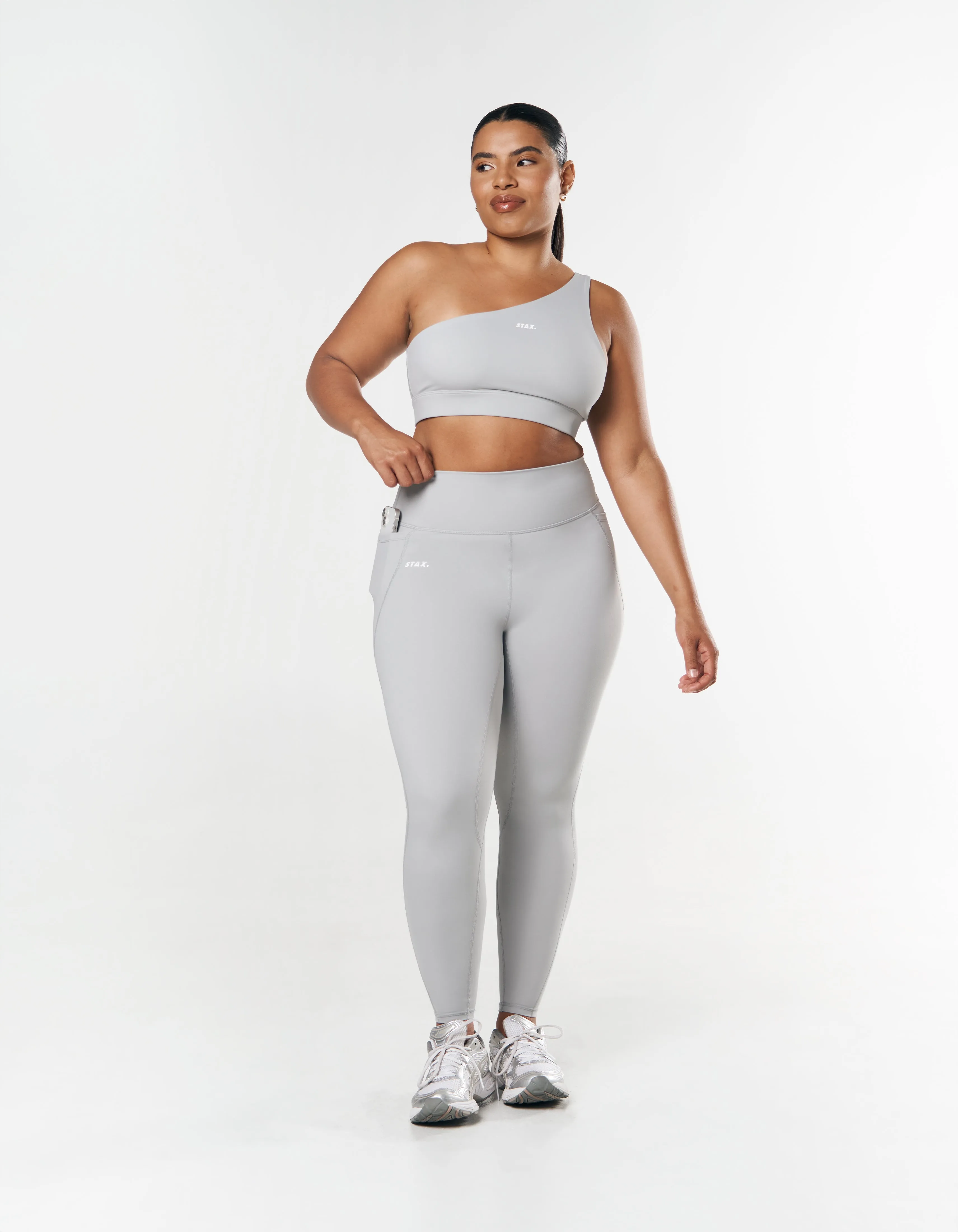 Phone Pocket Full Length Tights NANDEX ™ - Light Grey