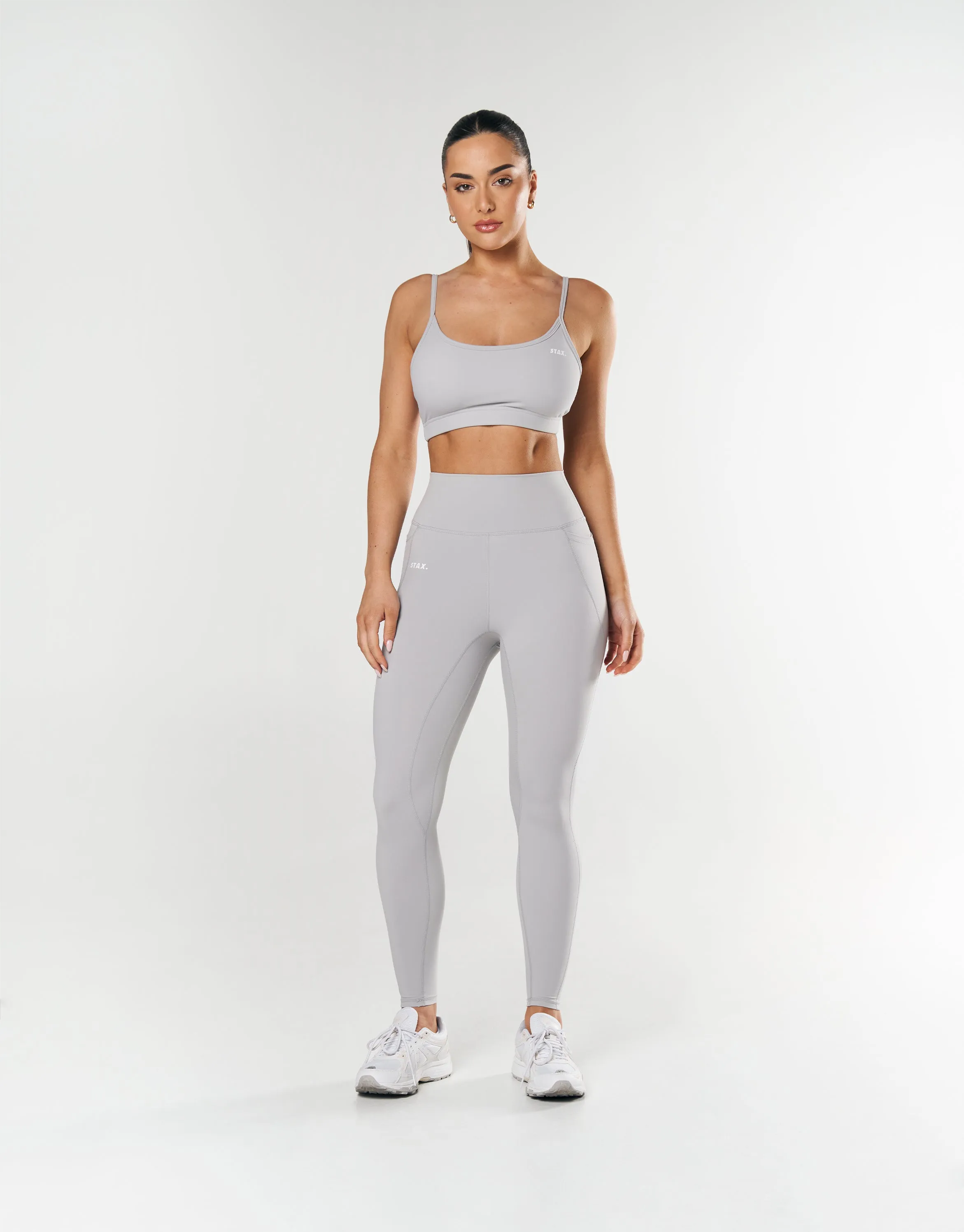 Phone Pocket Full Length Tights NANDEX ™ - Light Grey