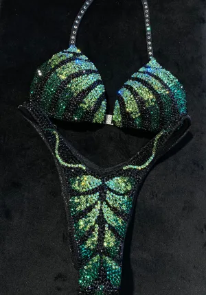 Powerful Gradient Figure Competition Suit