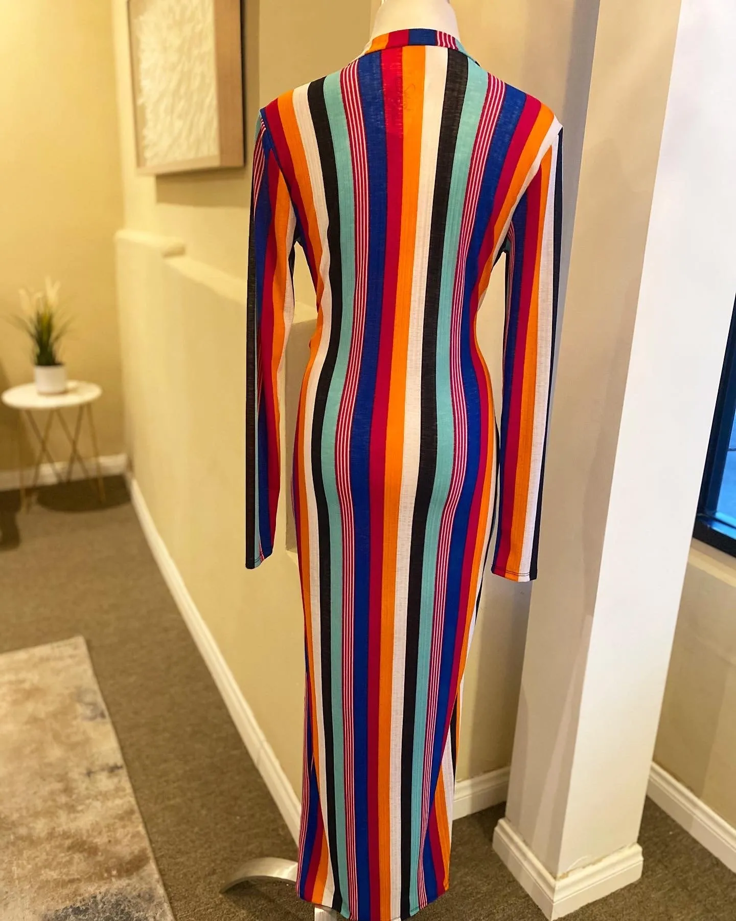 Printed Front Slit Bottom Dress FINAL SALE