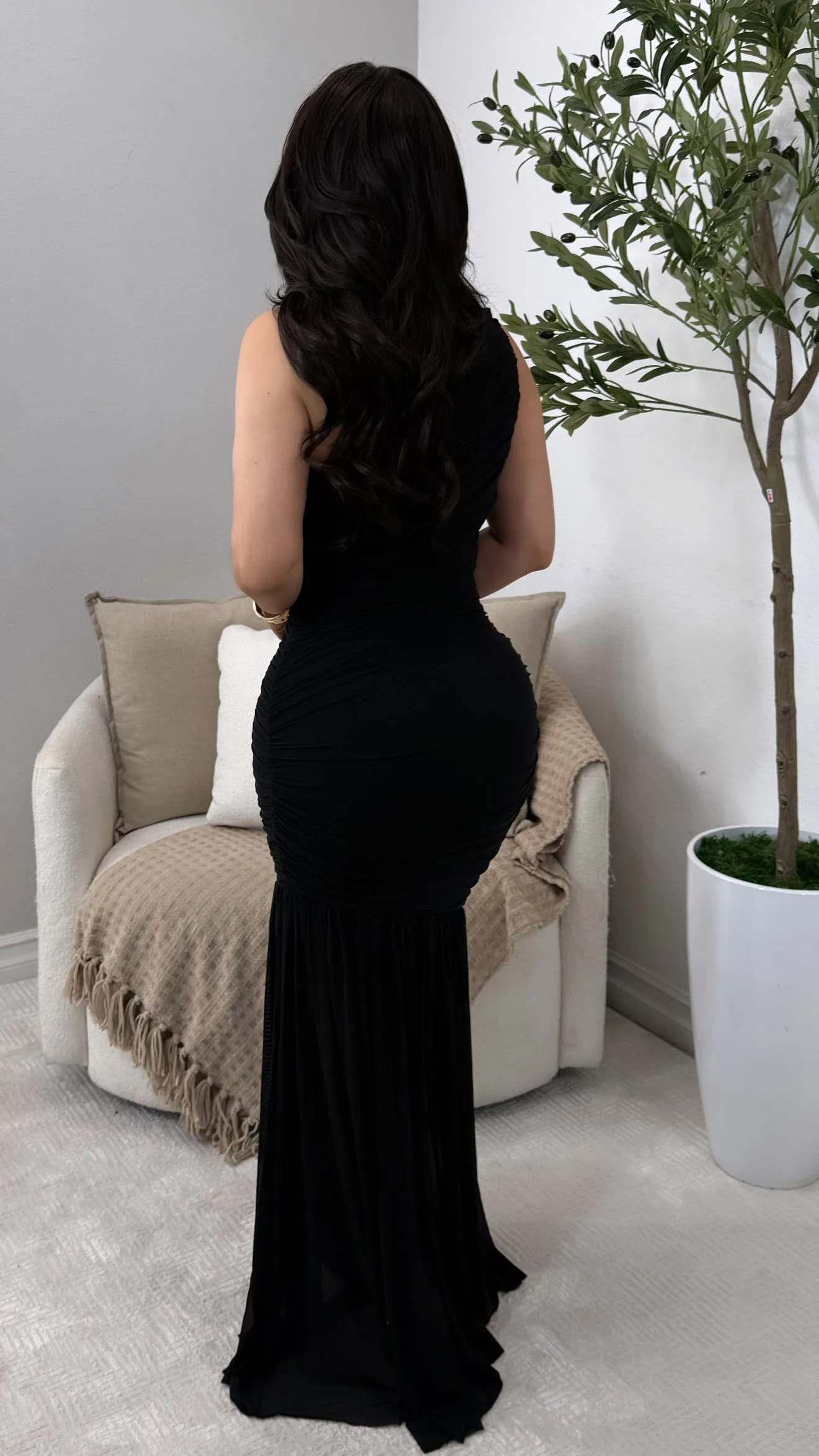PROVENCE BLACK DRESS