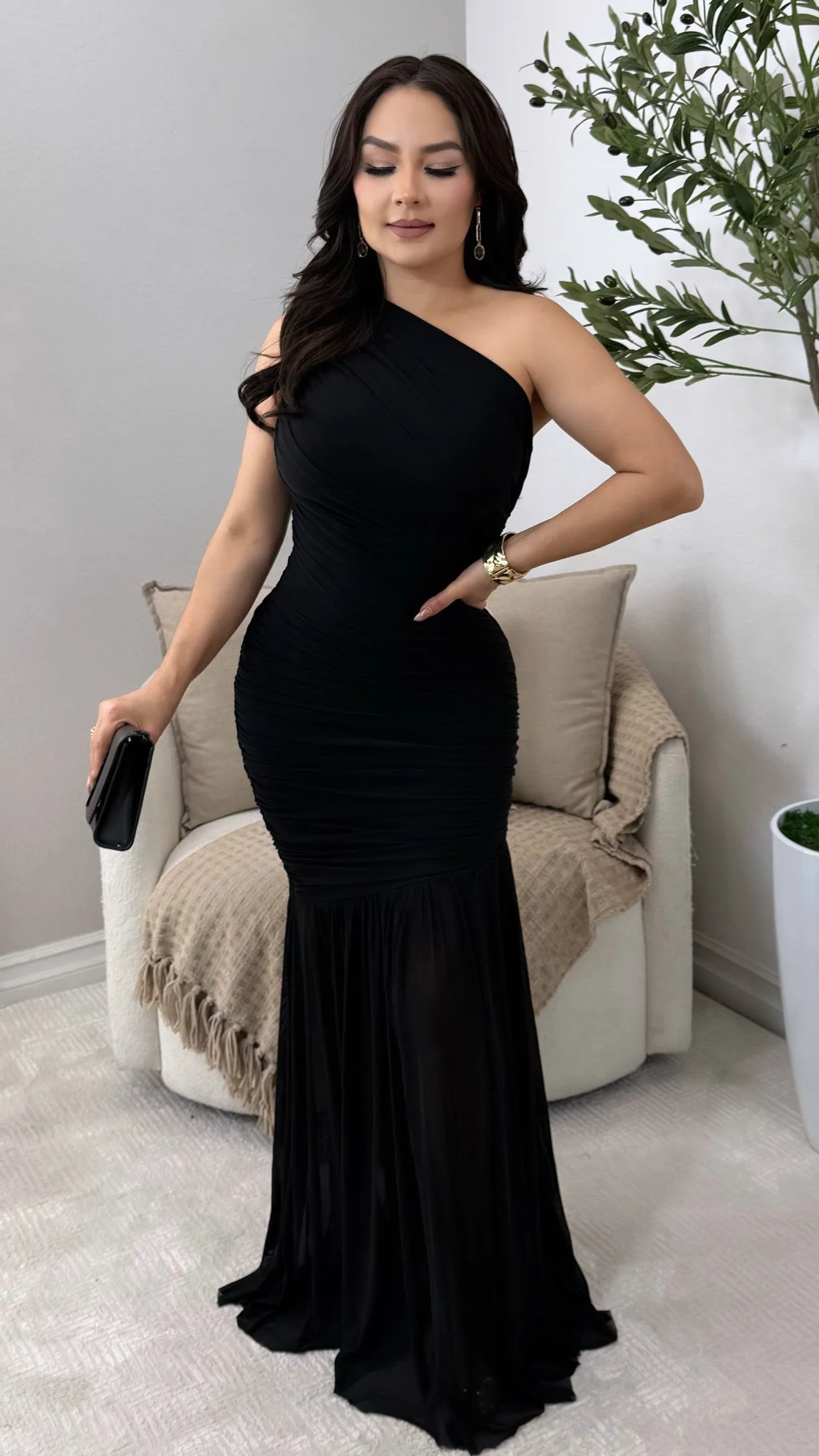 PROVENCE BLACK DRESS