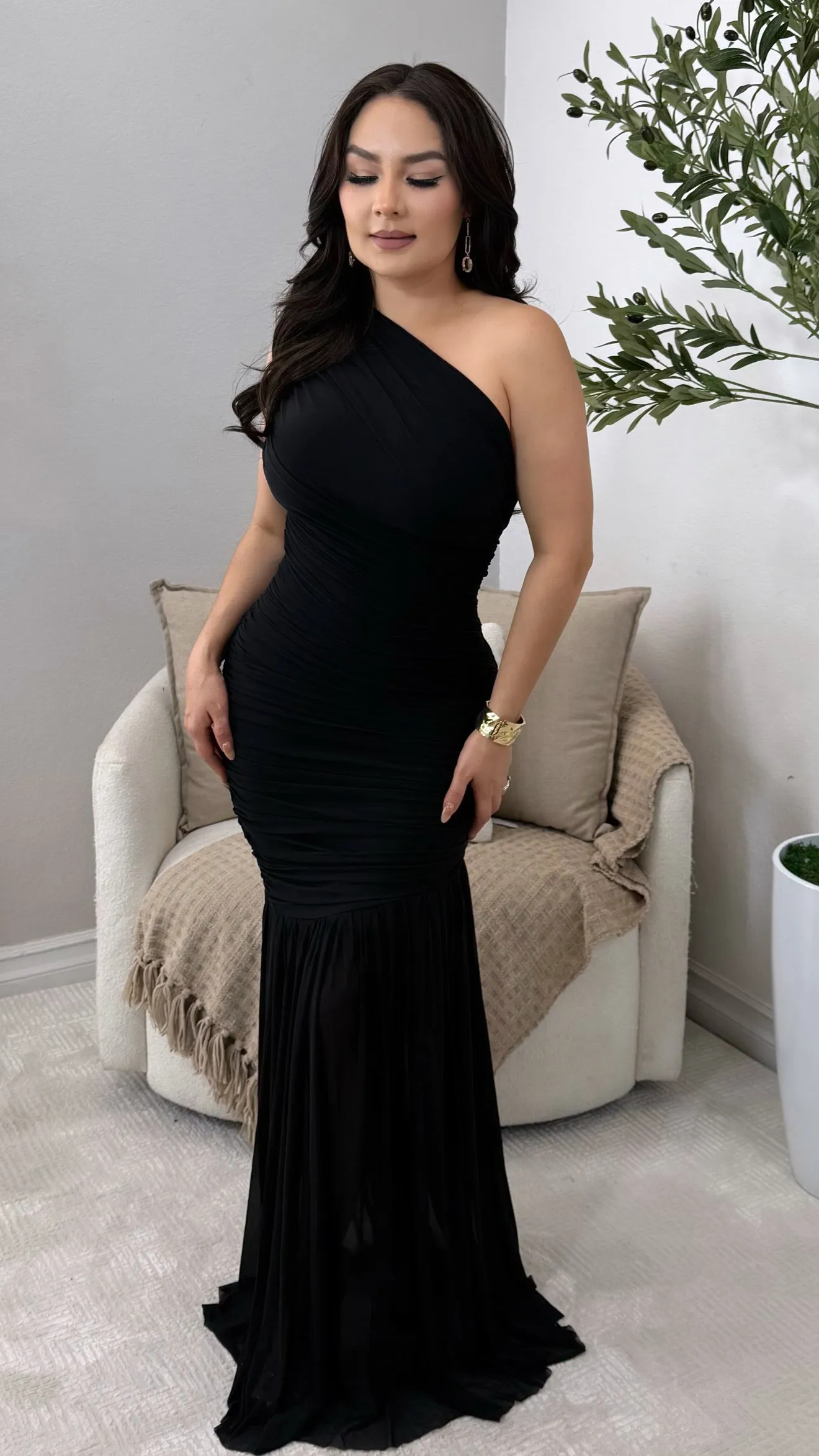 PROVENCE BLACK DRESS