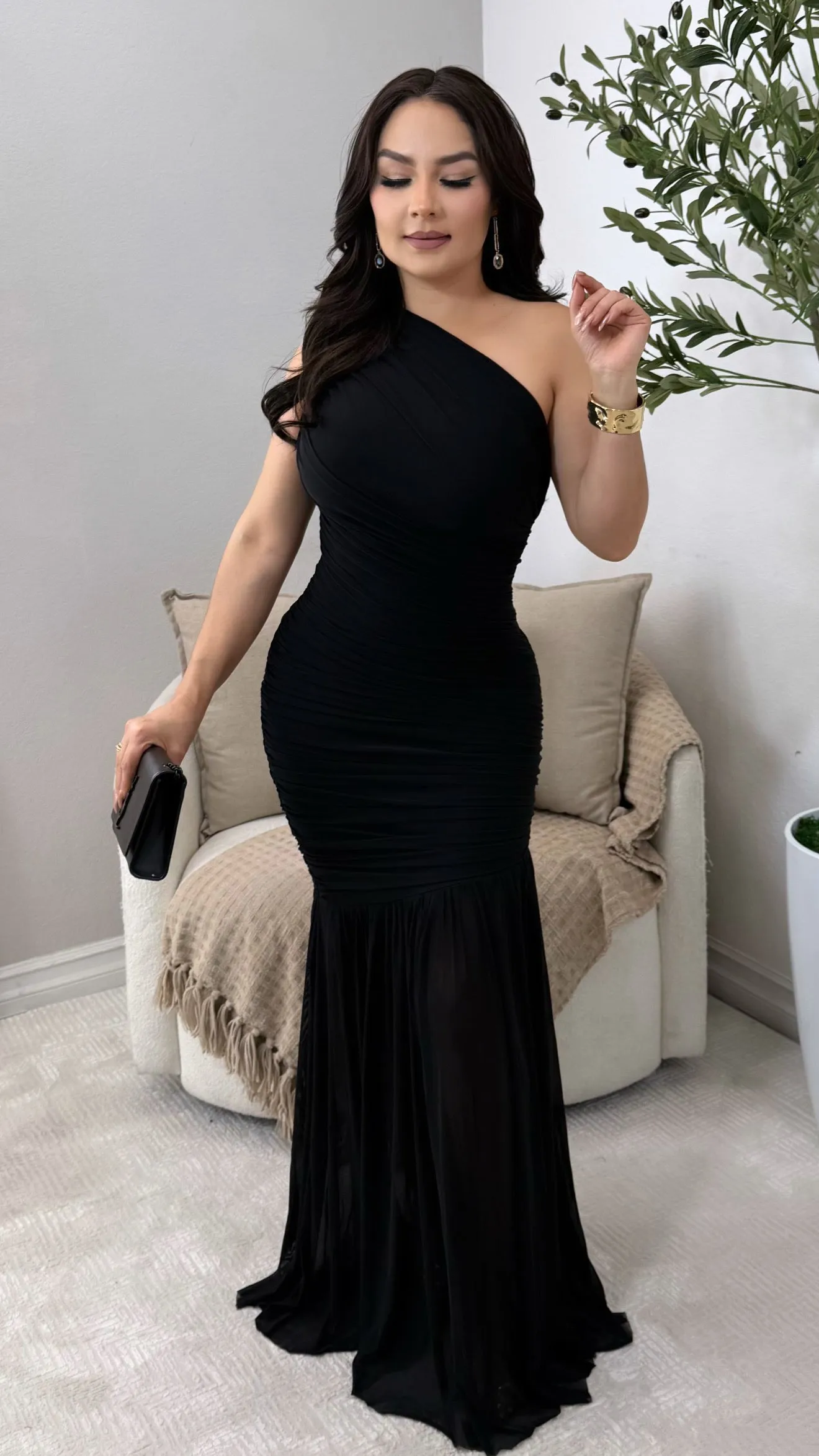 PROVENCE BLACK DRESS
