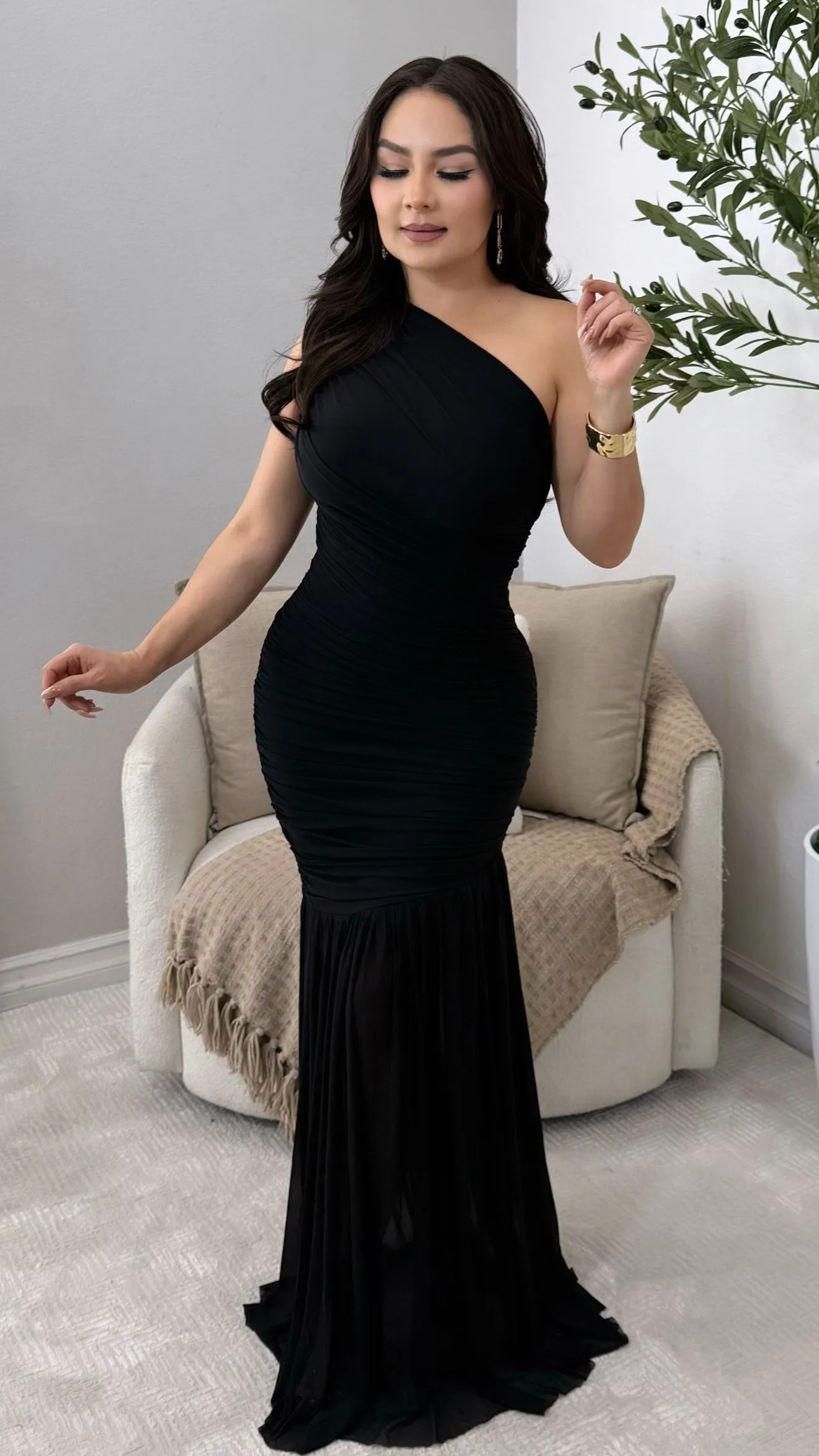 PROVENCE BLACK DRESS