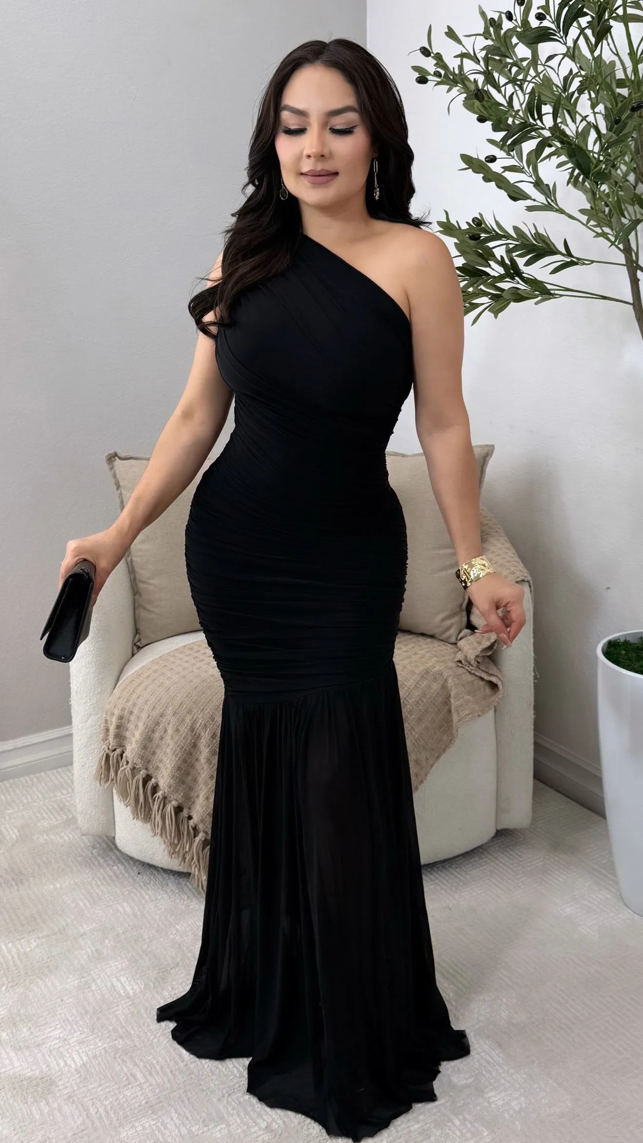 PROVENCE BLACK DRESS