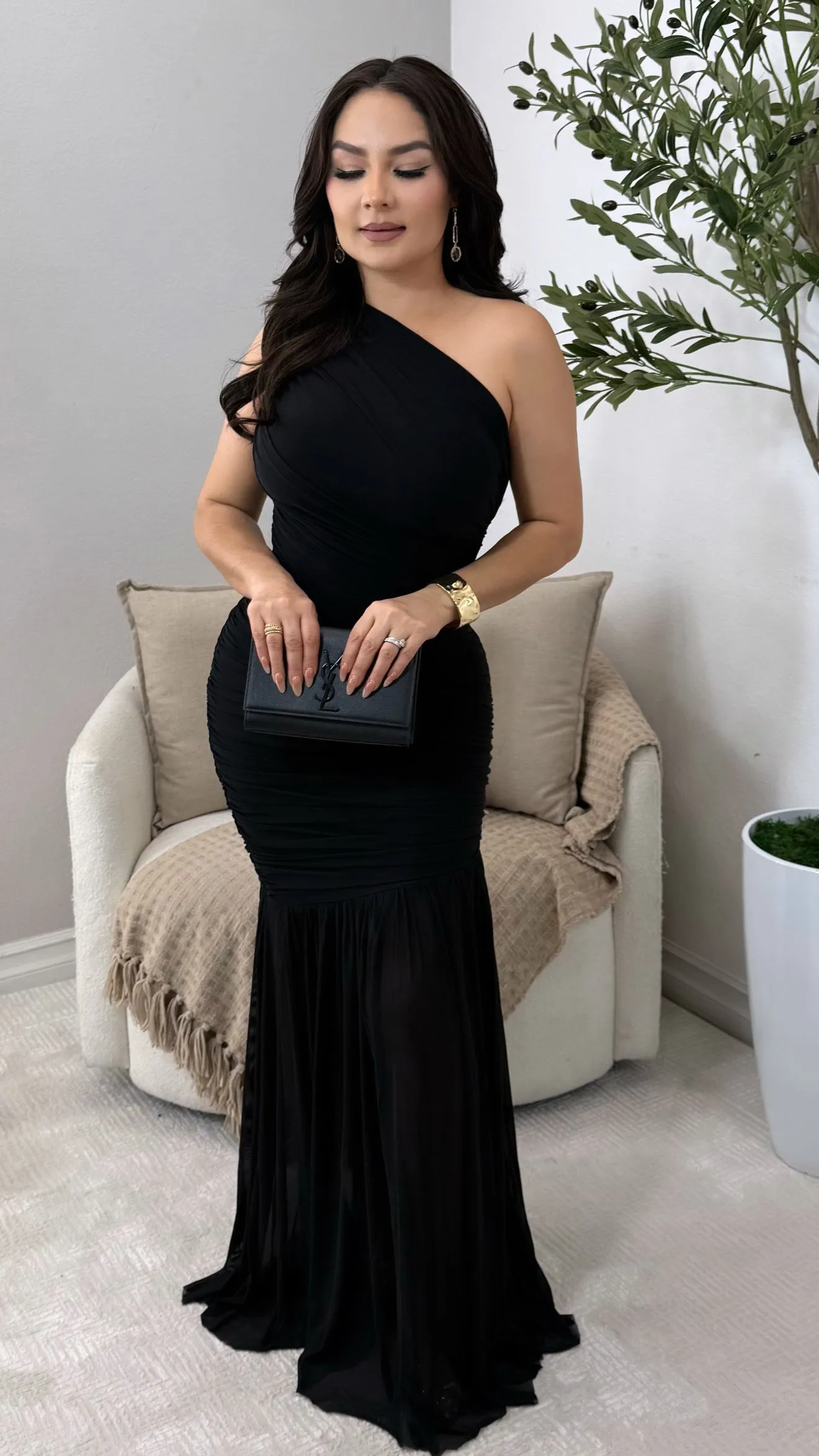 PROVENCE BLACK DRESS