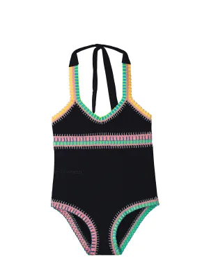 Rainbow Embroidered One Piece