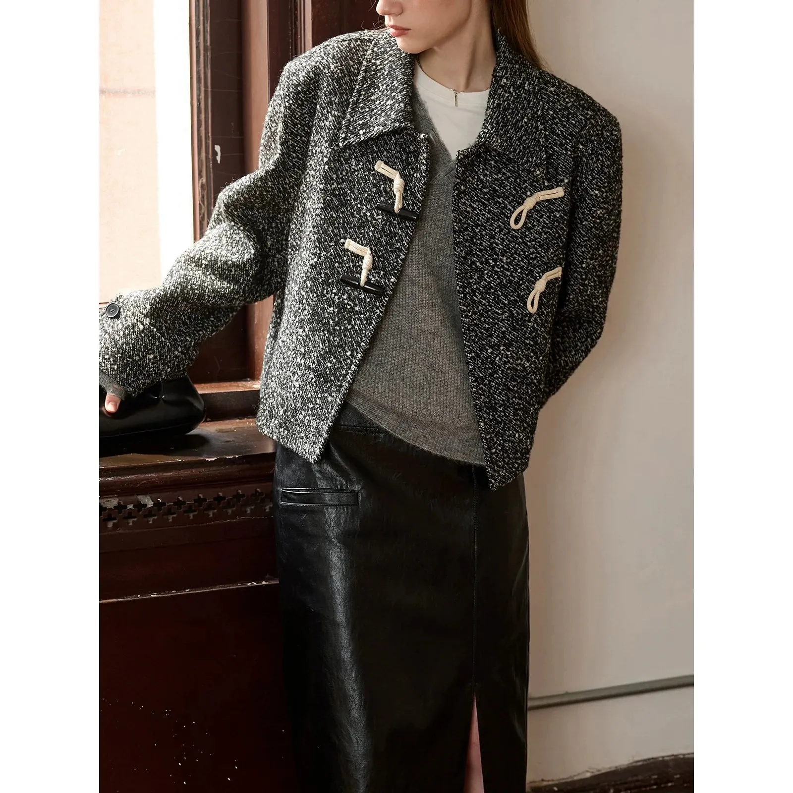 Retro College Wool Coat