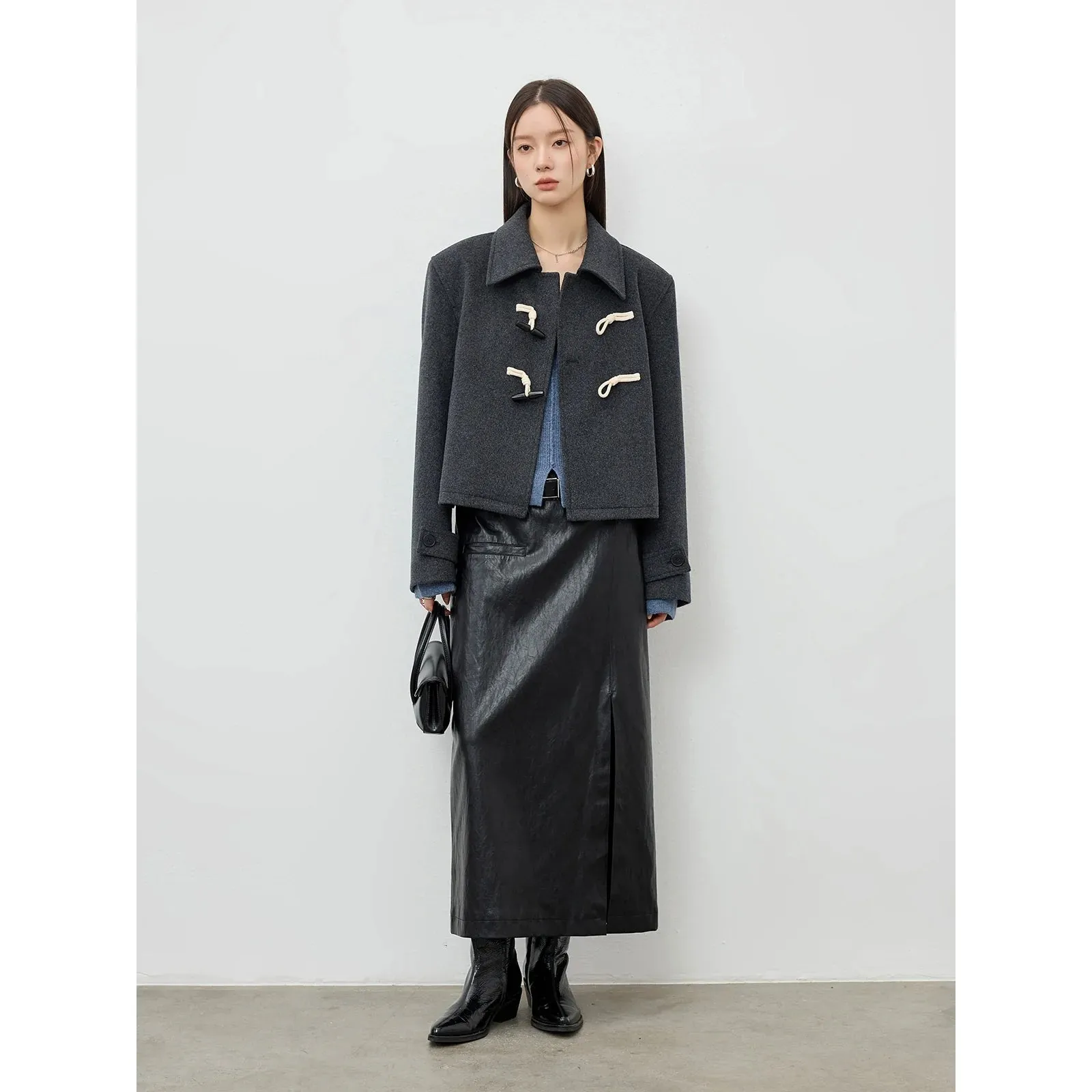 Retro College Wool Coat