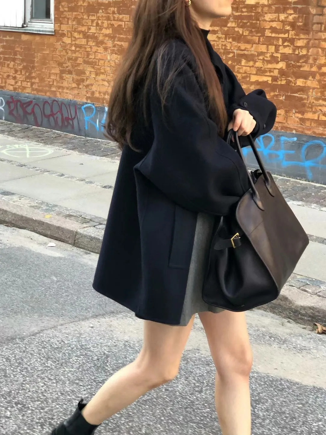 Retro Single-breasted Mid-length Woolen Jacket