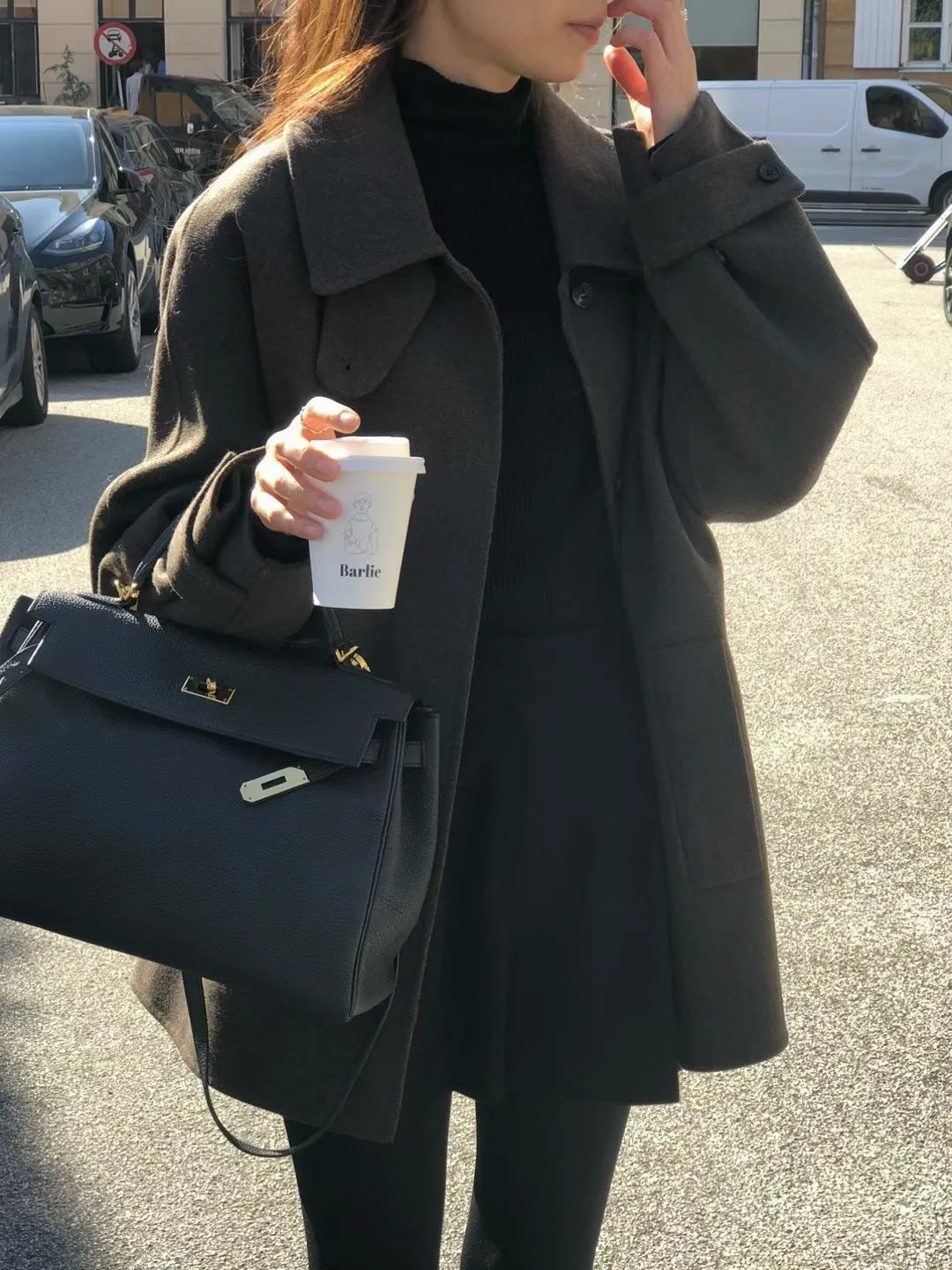 Retro Single-breasted Mid-length Woolen Jacket