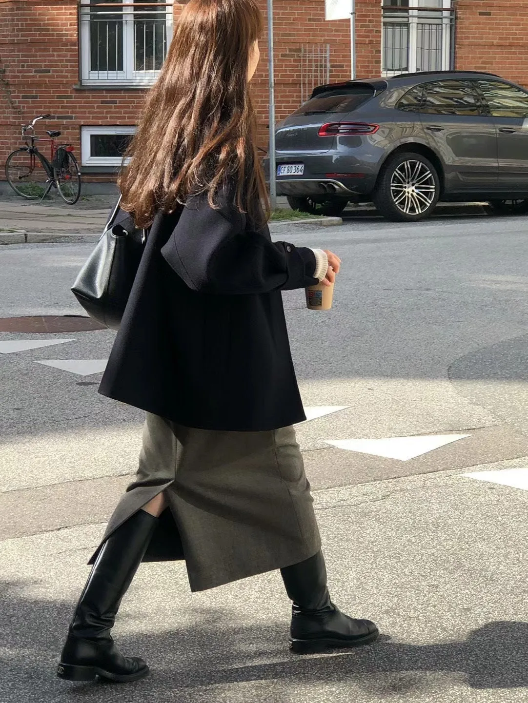 Retro Single-breasted Mid-length Woolen Jacket