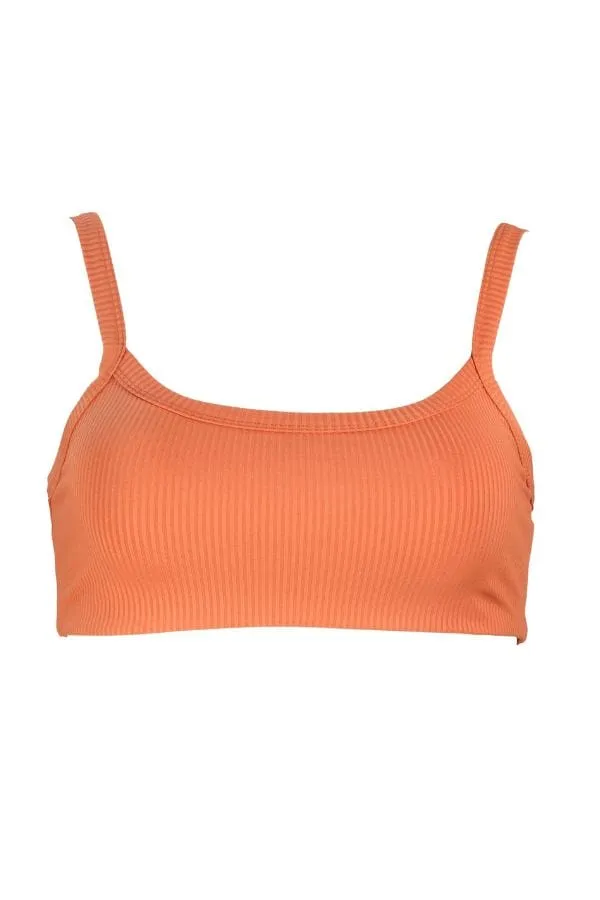 Ribbed 2.0 Bralette- Terracotta