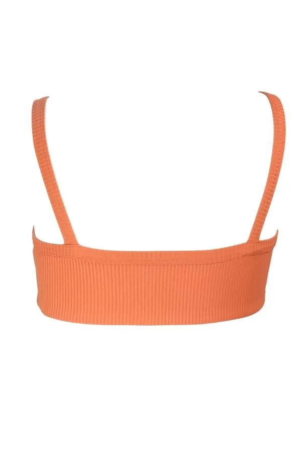 Ribbed 2.0 Bralette- Terracotta