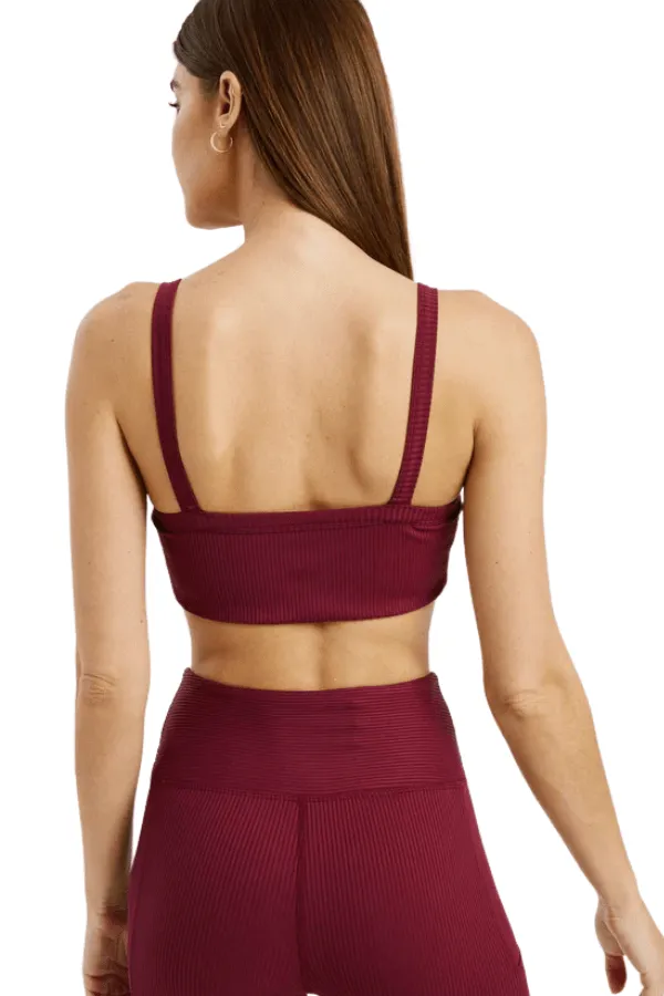 Ribbed Bralette 2.0 - Dark Cherry