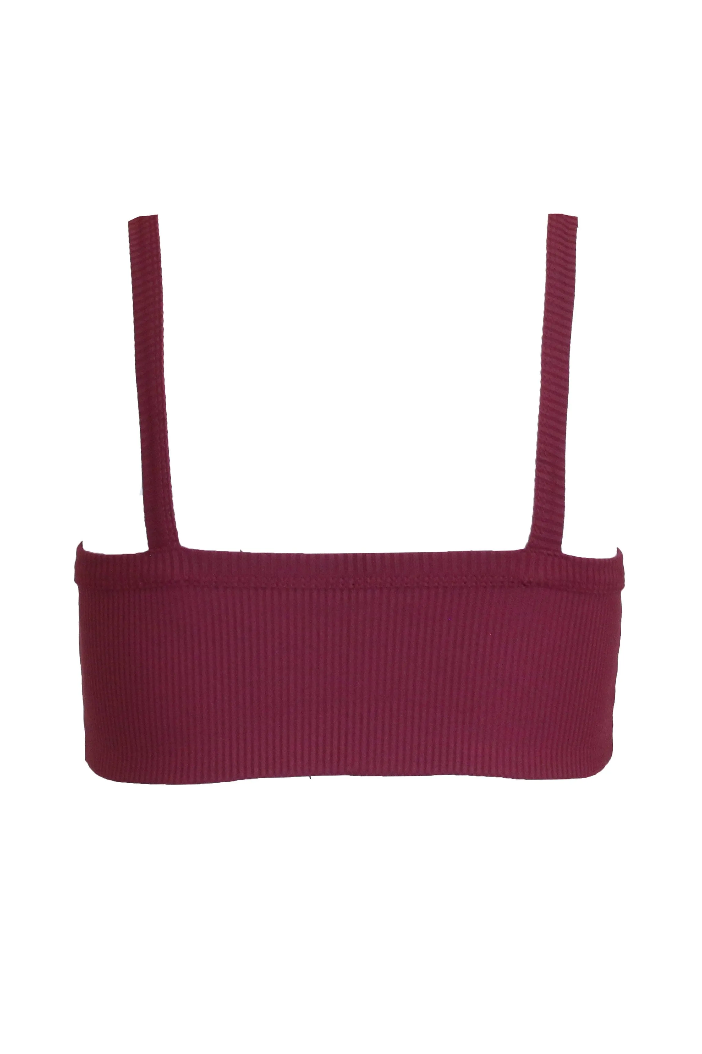 Ribbed Bralette 2.0 - Dark Cherry