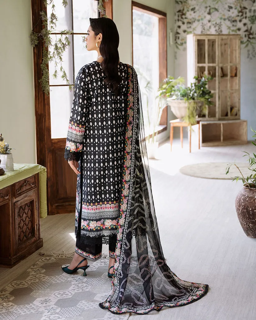 ROHEENAZ FLORA PRINTED LAWN | VERIDIAN