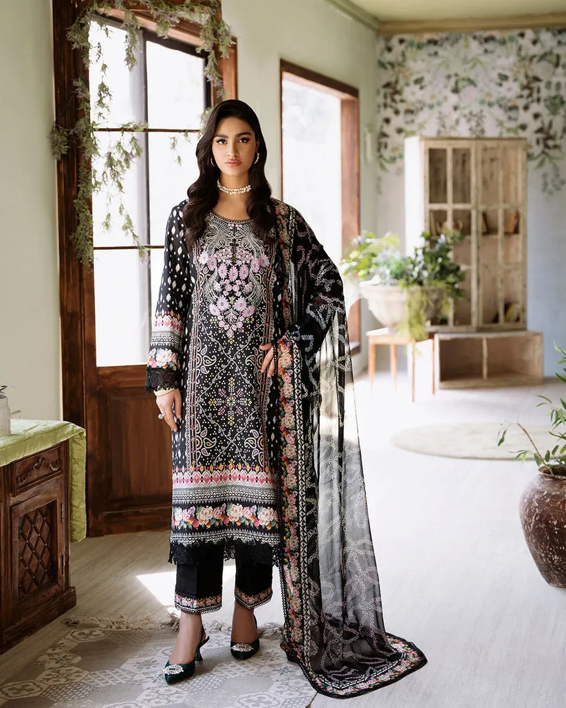 ROHEENAZ FLORA PRINTED LAWN | VERIDIAN