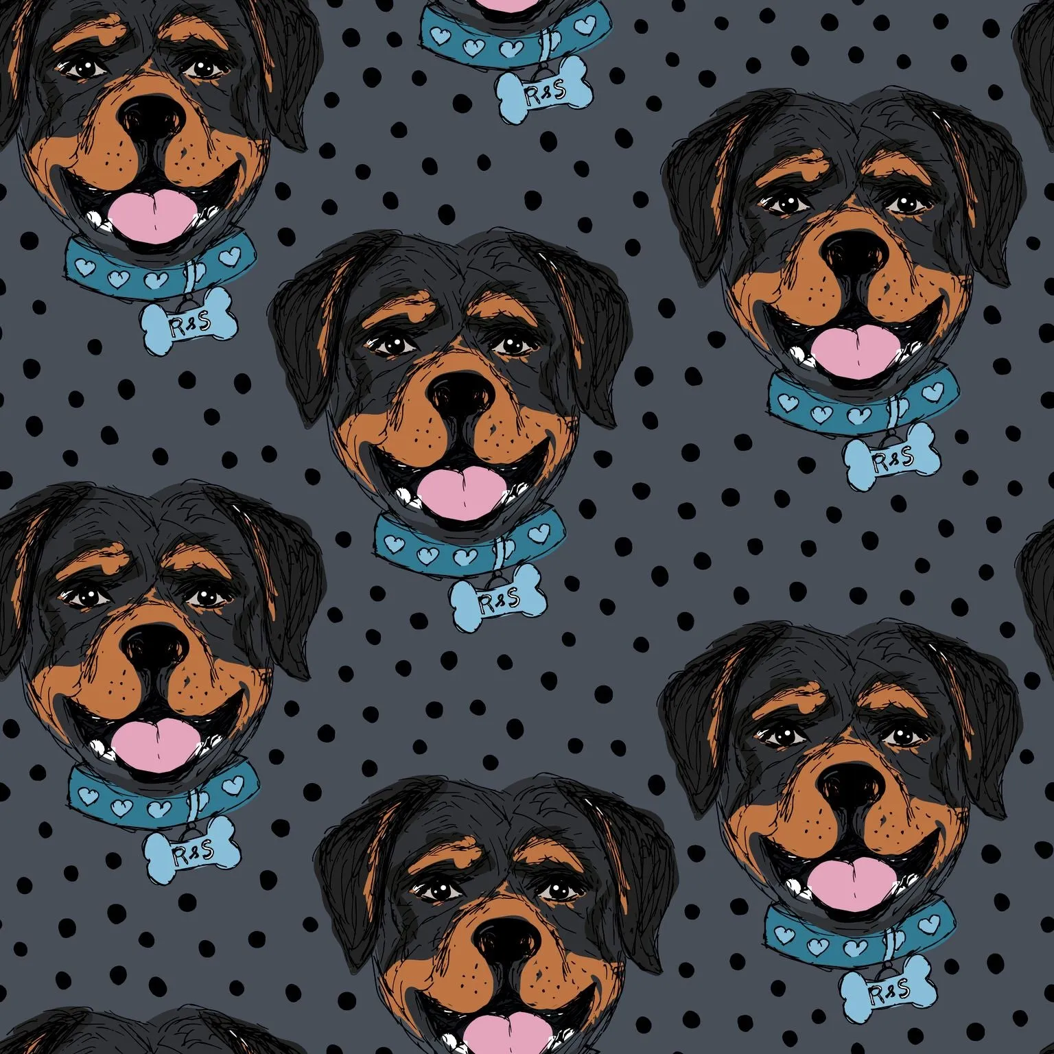Rottweiler Women's Activewear Leggings - Tall 33" inside leg