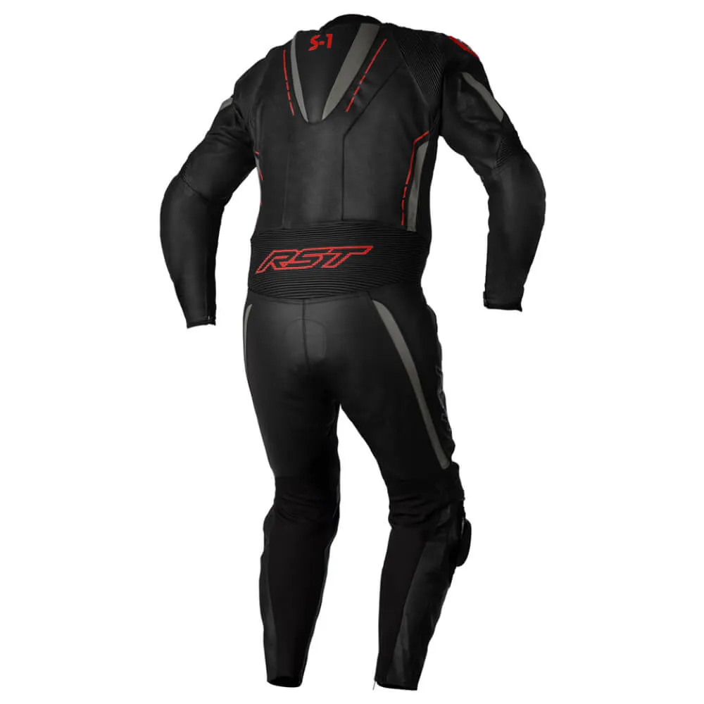 RST S1 CE Leather Suit Black / Grey / Red
