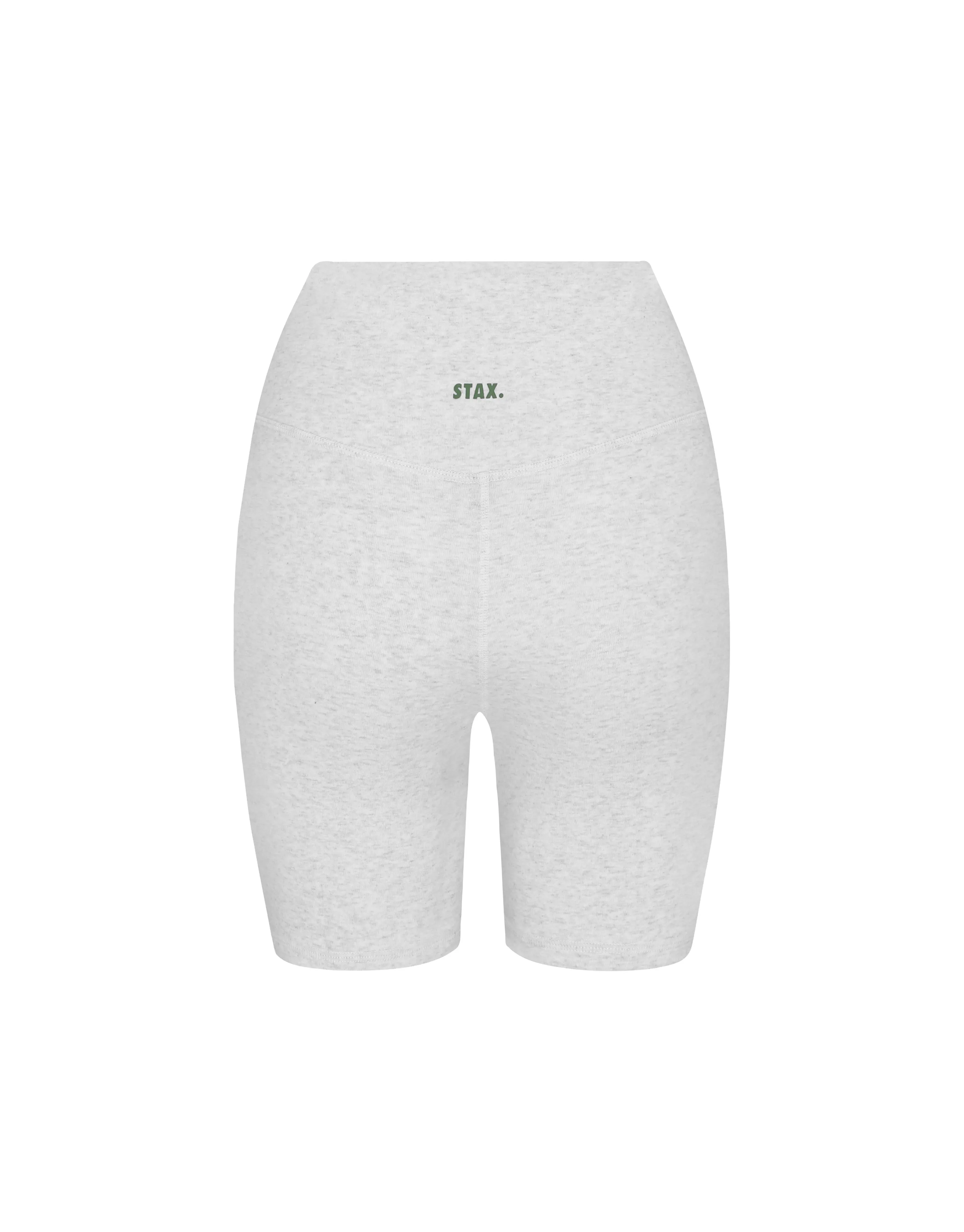 Run Club Cotton Bike Shorts Midi - Grey Marle