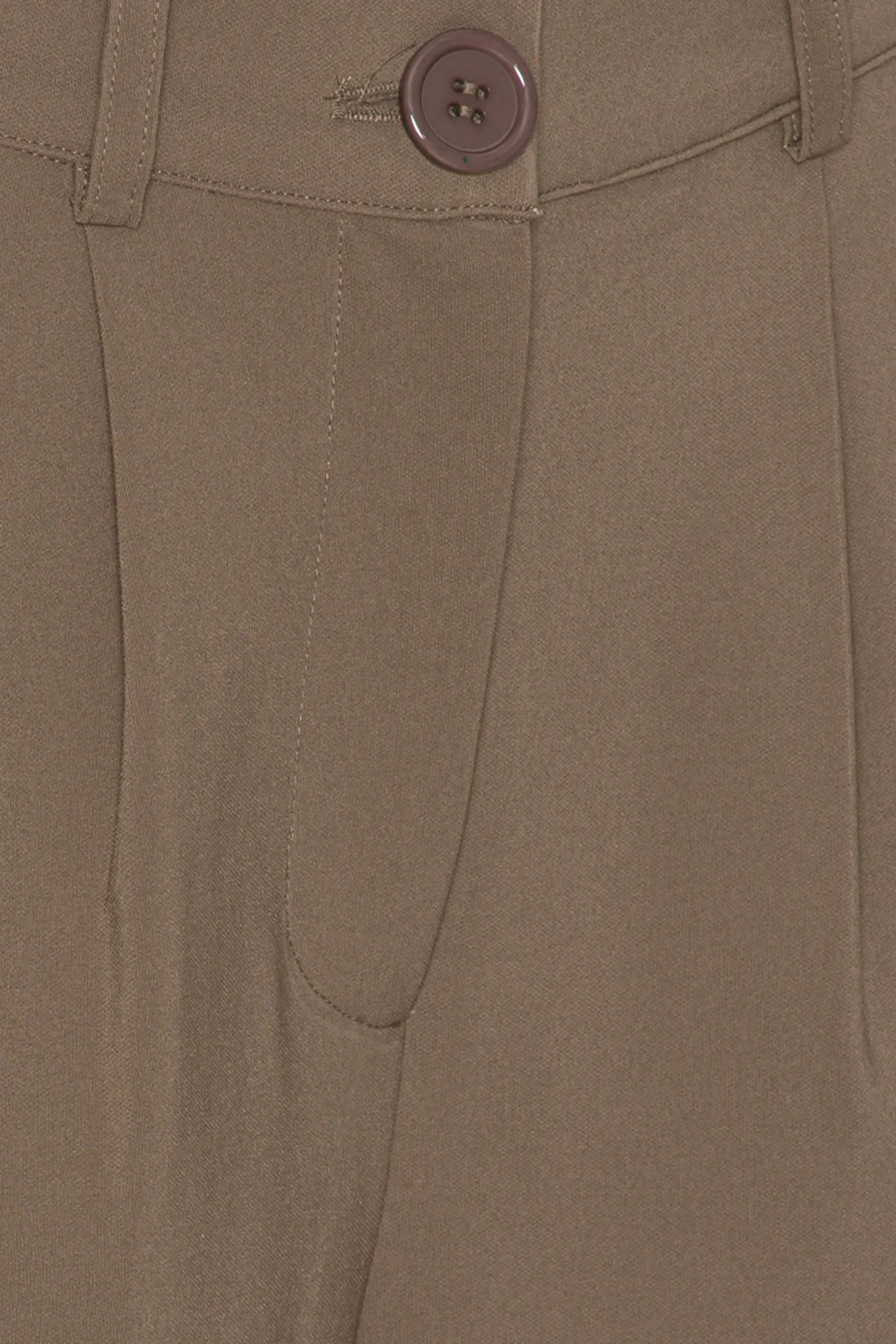 SelmaIC Wide Bukser - Mørk Beige