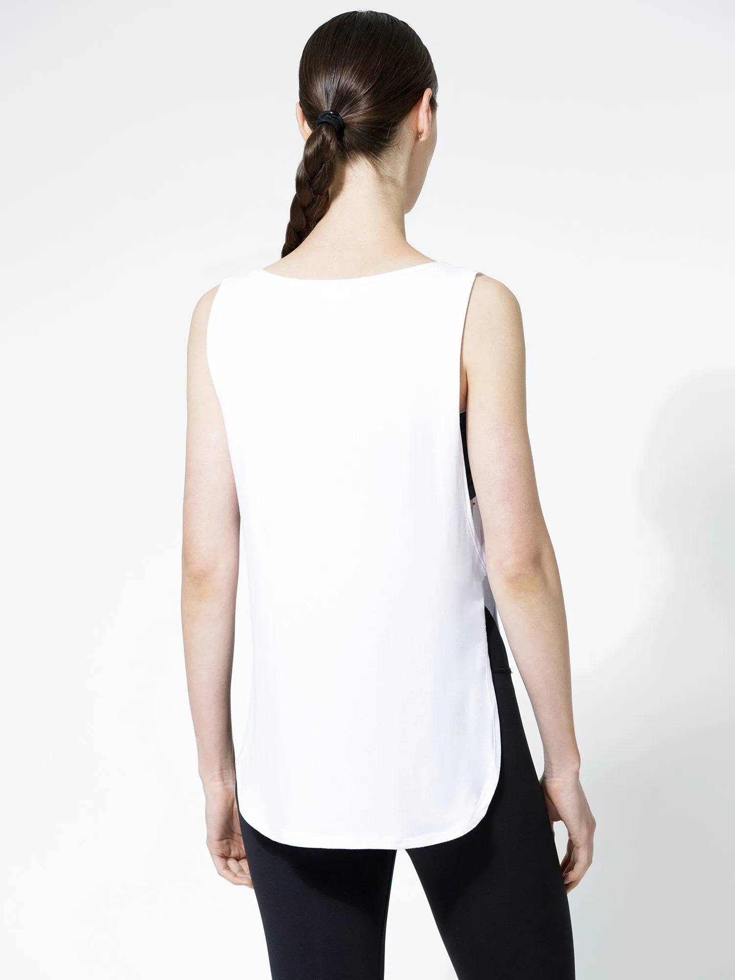 SIDE TWIST SURF TANK, LONG, WHITE