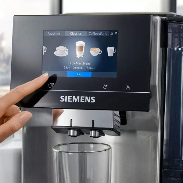 Siemens Fully Automatic Coffee Machine EQ.700 Integral Inox Silver Metallic TQ703R07