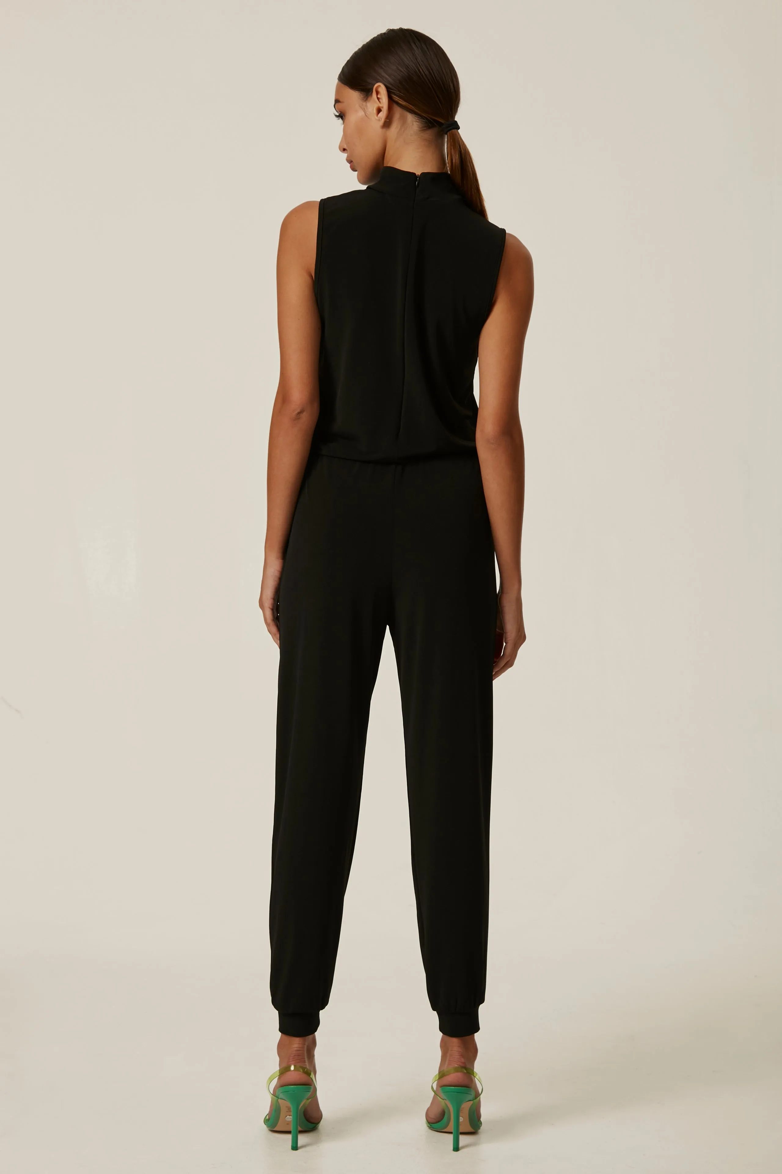 Sleeveless Turtleneck Jumpsuit
