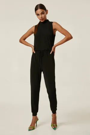 Sleeveless Turtleneck Jumpsuit