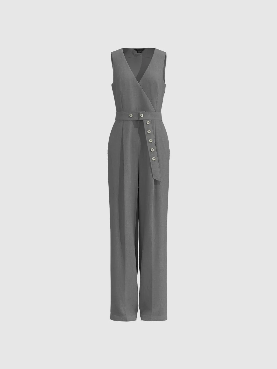 Sleeveless Wide-Leg Jumpsuits
