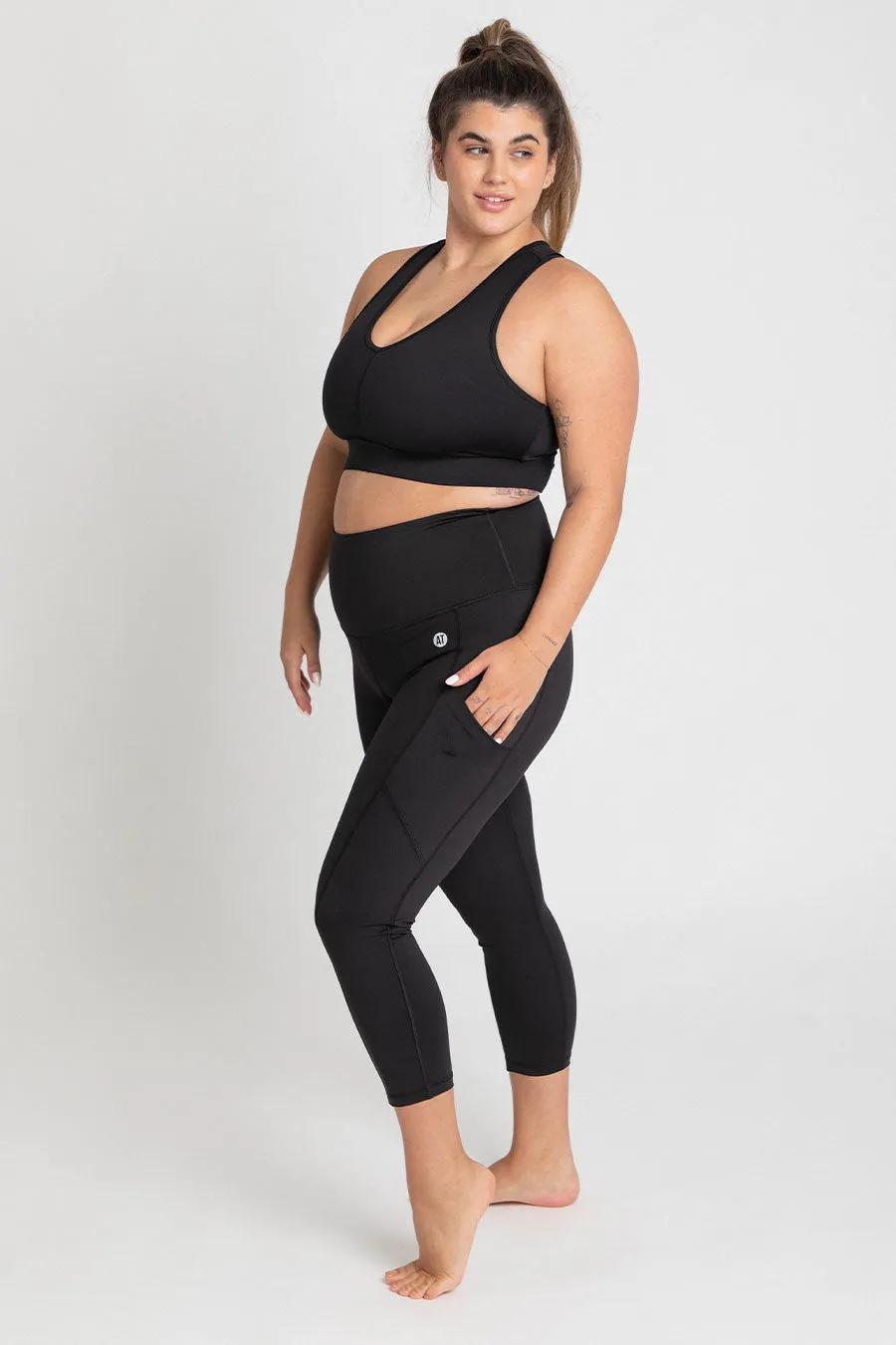 Smart Pocket Move 7/8 Length Legging - Black