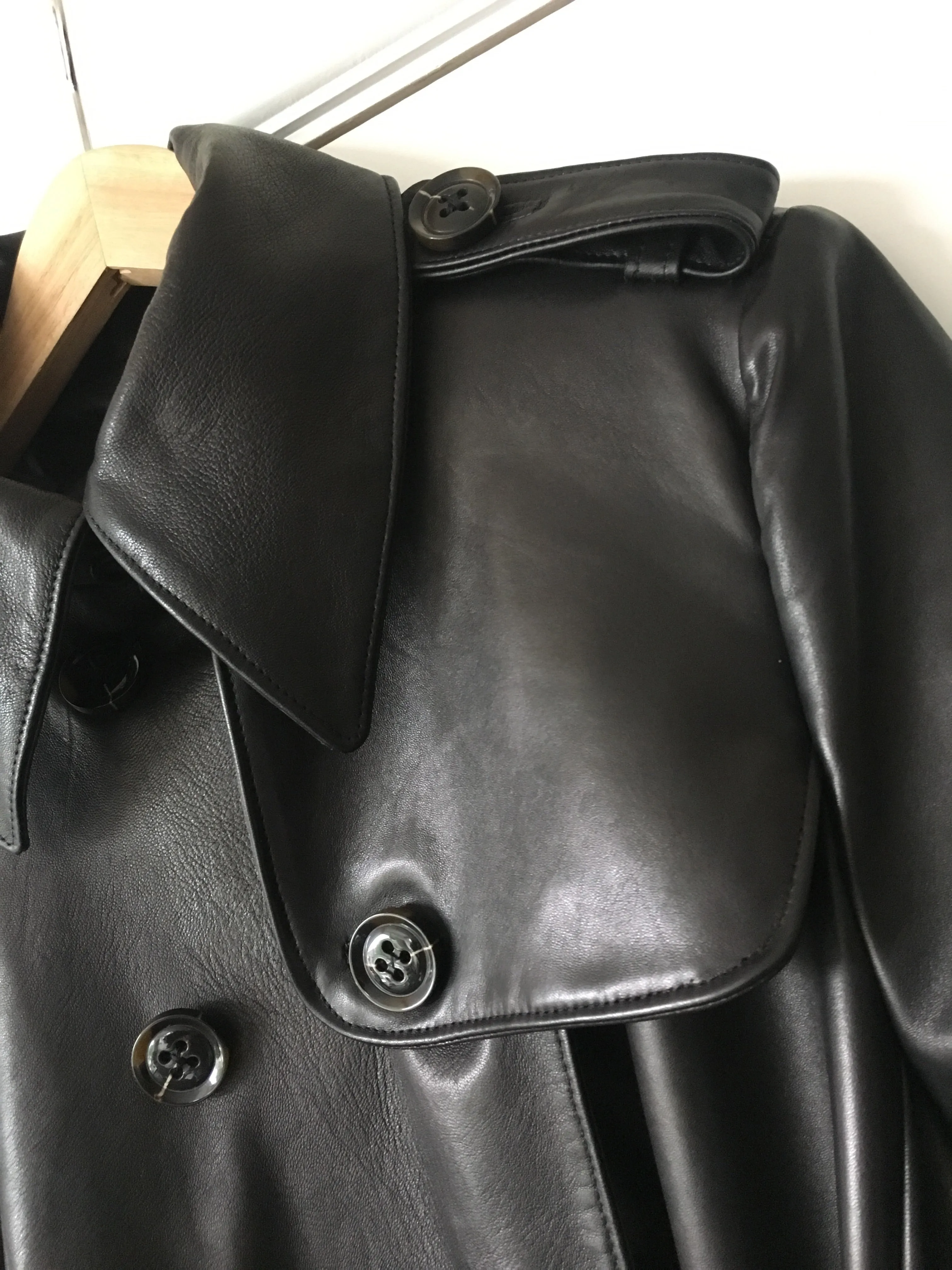 Soft Leather Trench Coat -From £2750