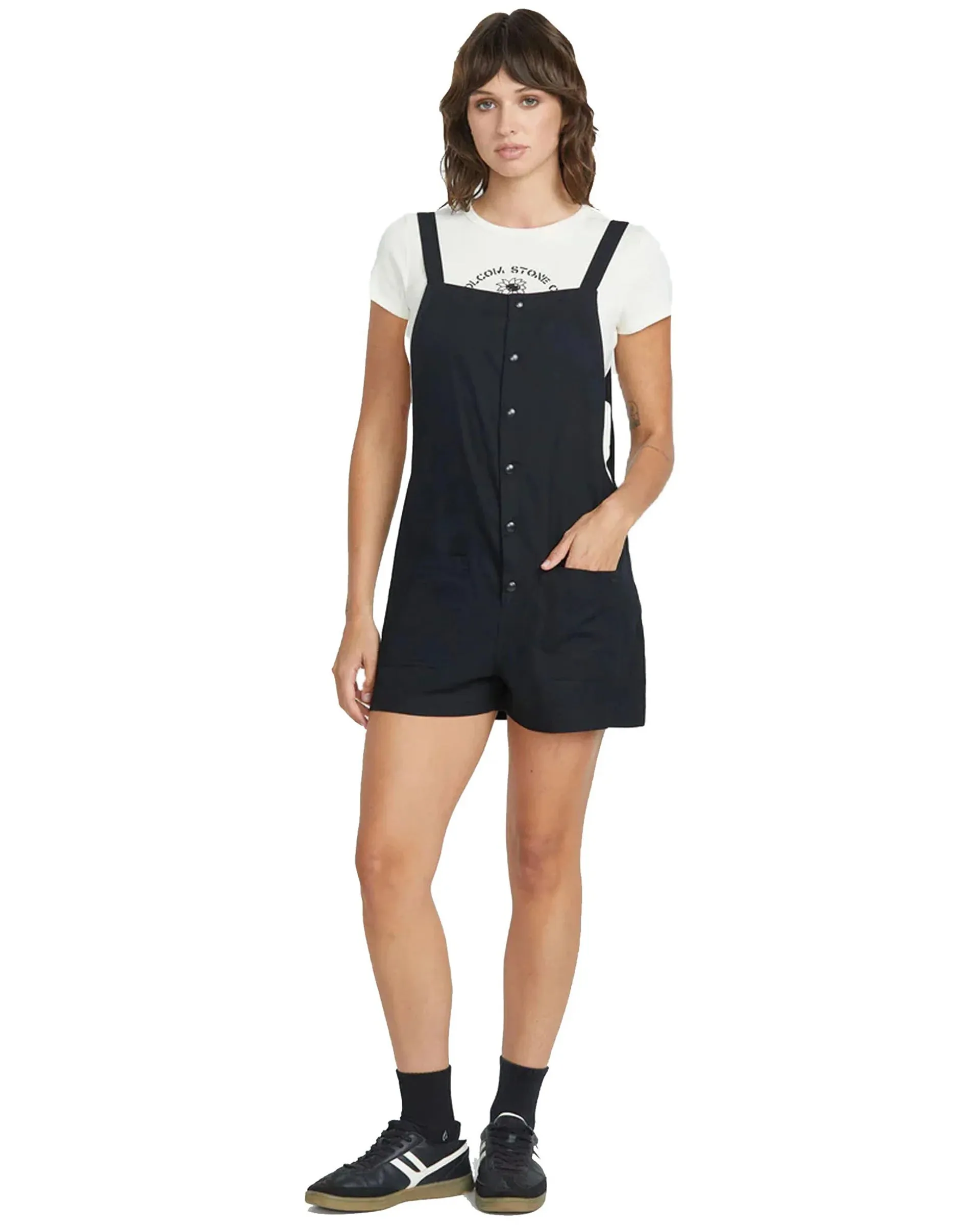 Stone Strut Romper - Black