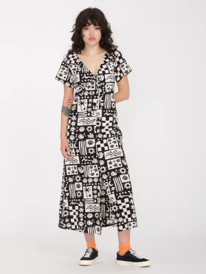 Sunny Wild Long Dress - BLACK