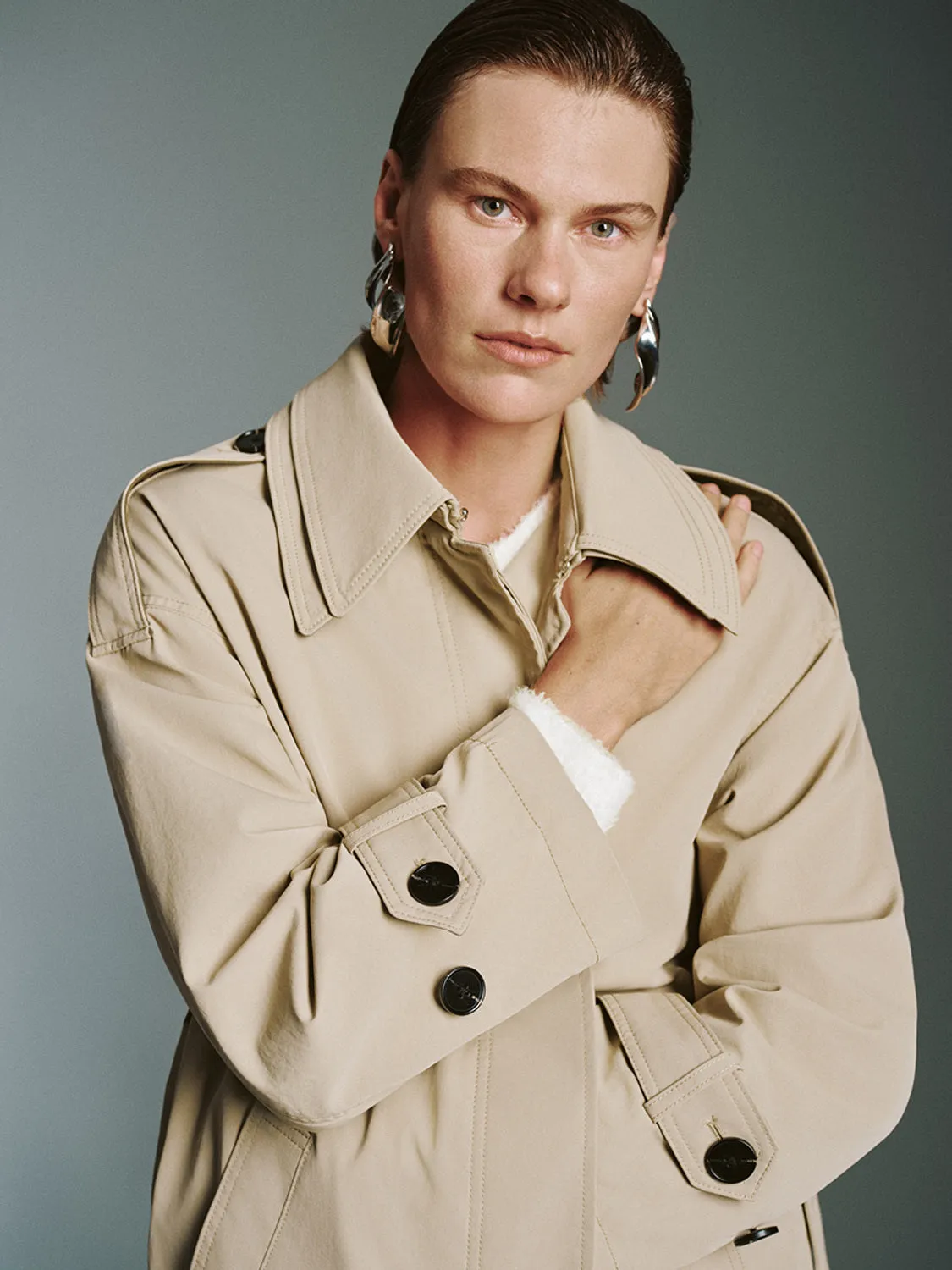 Tab Collar Trench Coats