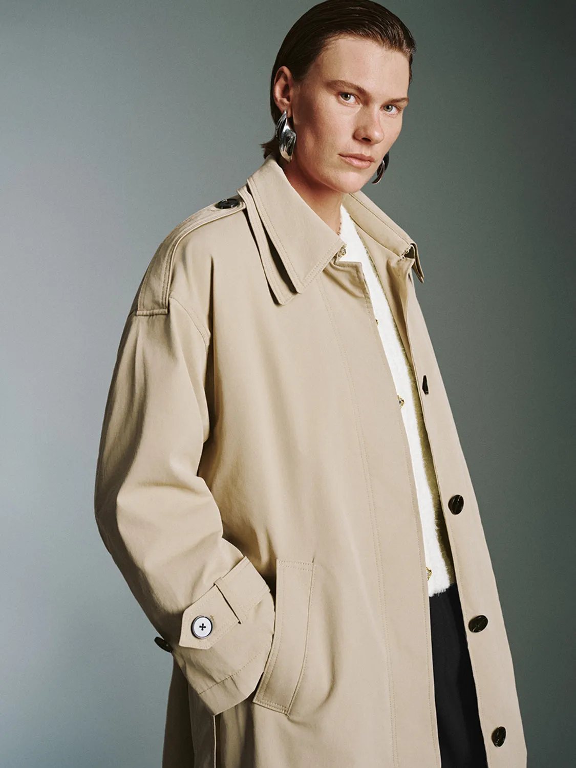 Tab Collar Trench Coats