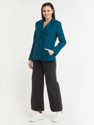 Teal Solid Coat