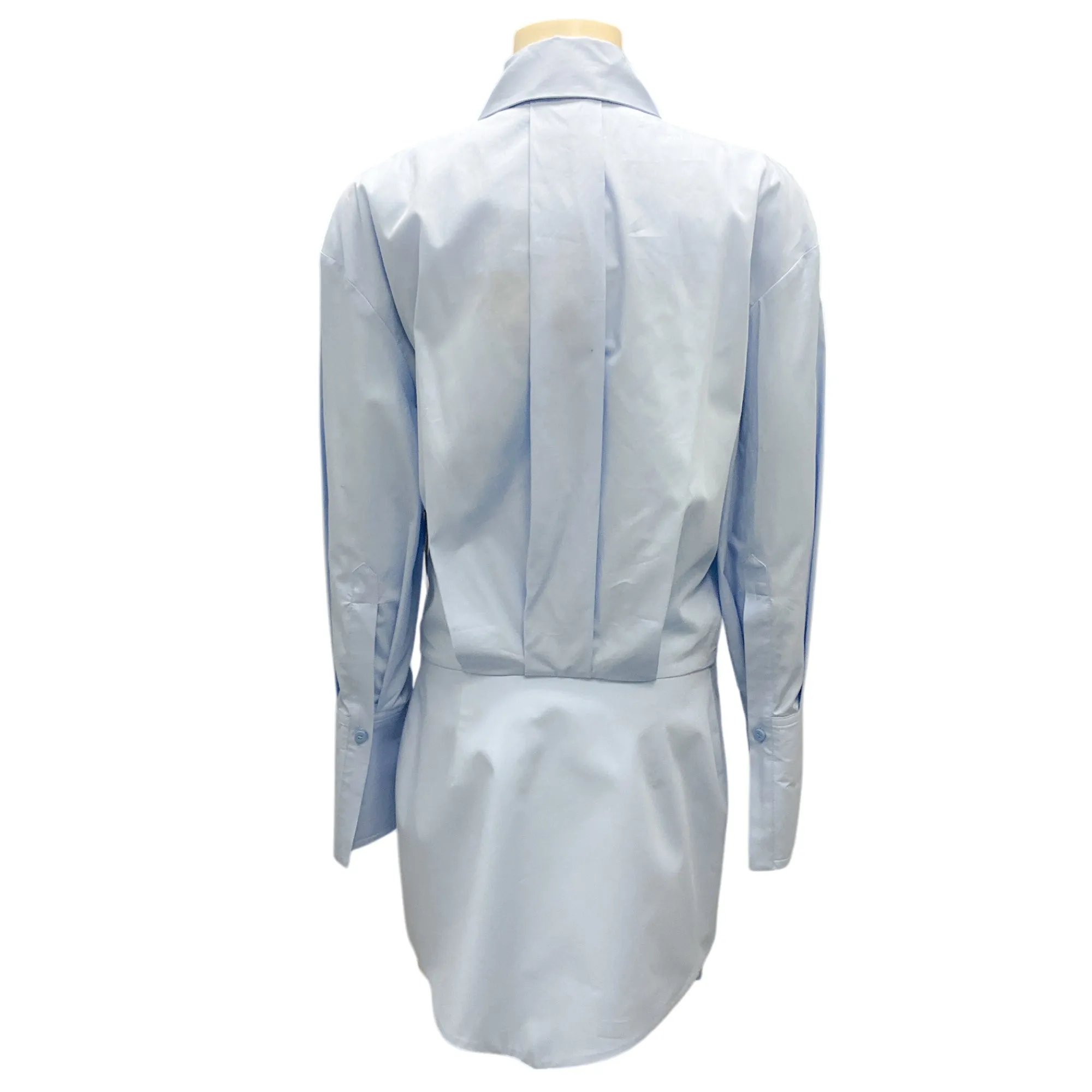 The Attico Dusty Blue Silvye Mini Dress