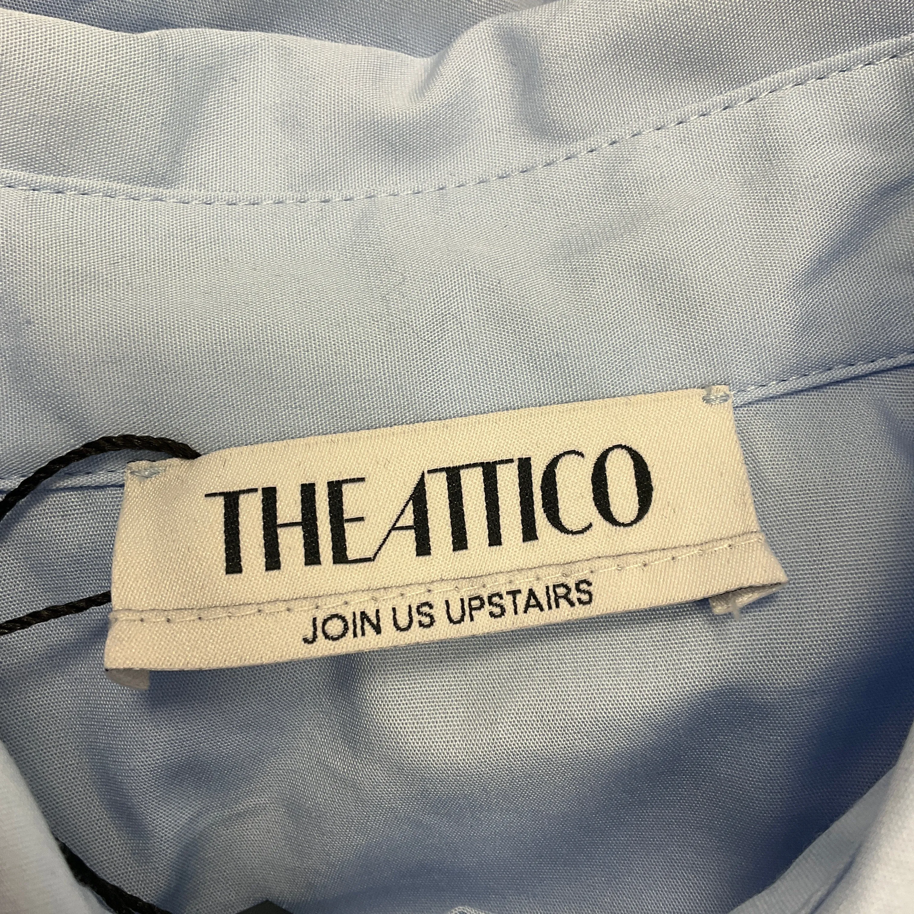 The Attico Dusty Blue Silvye Mini Dress