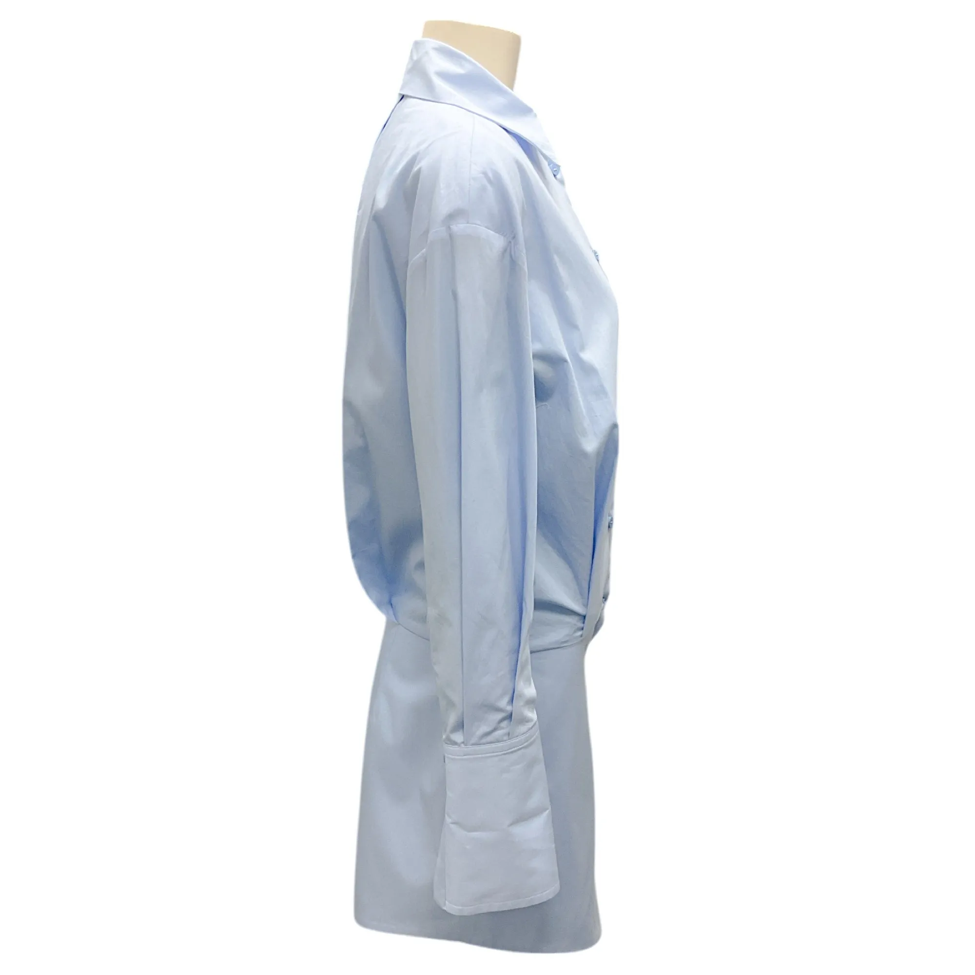 The Attico Dusty Blue Silvye Mini Dress