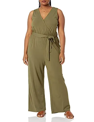 The Drop Women's @caralynmirand Sleeveless Wrap Jumpsuit