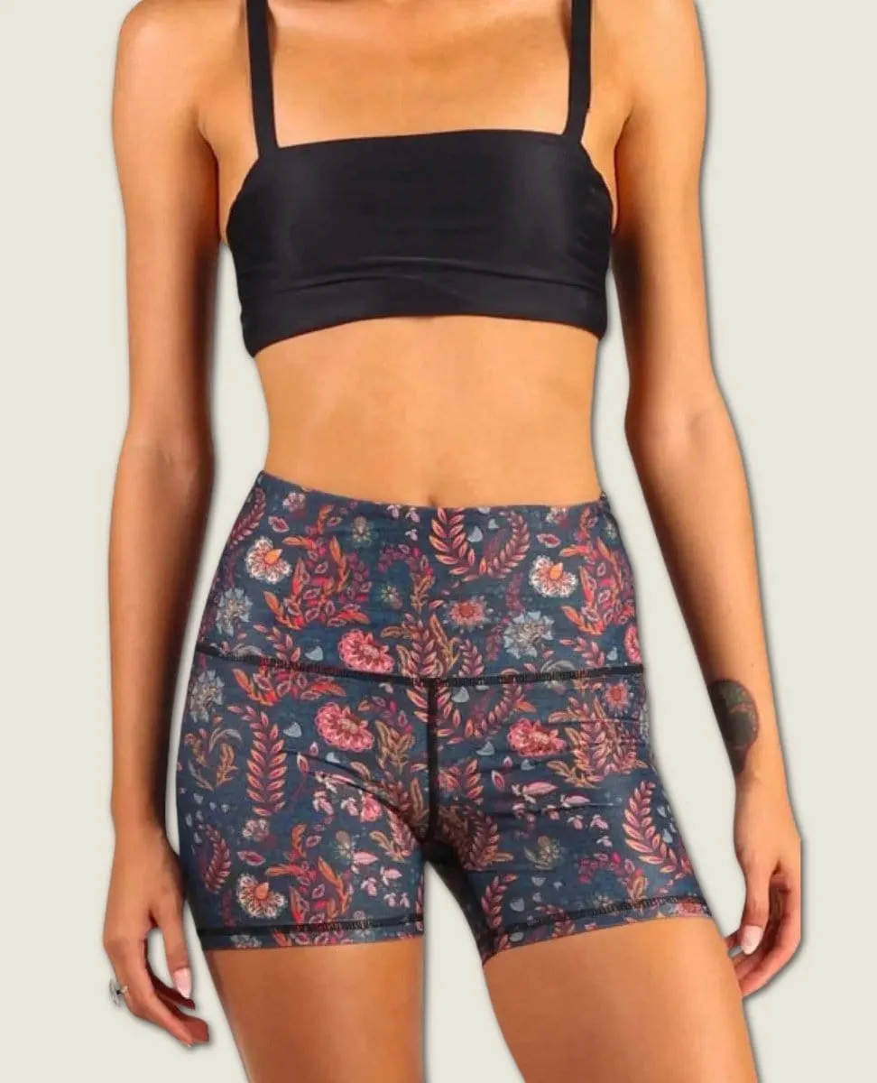 The Joey Yoga Short in Festival Denim
