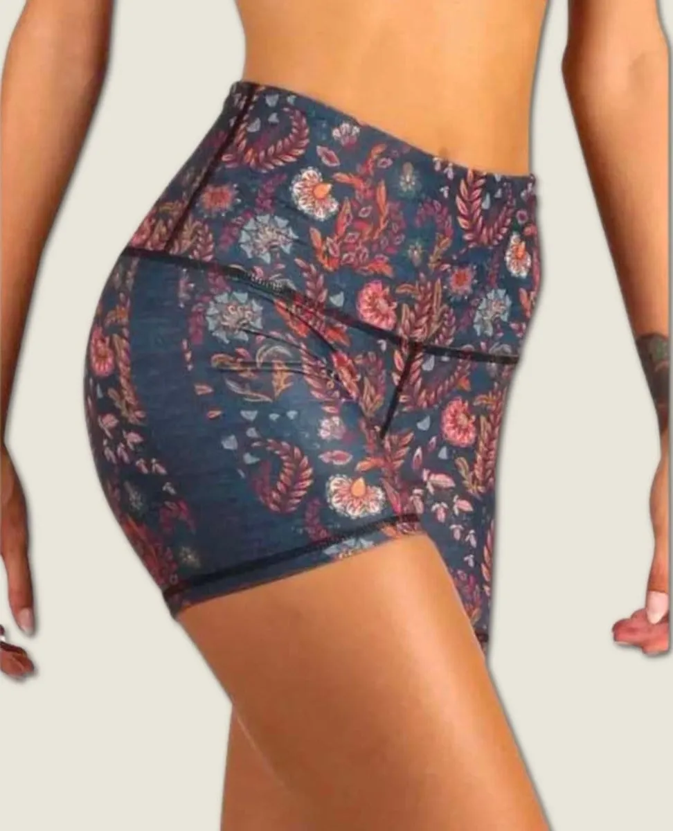 The Joey Yoga Short in Festival Denim